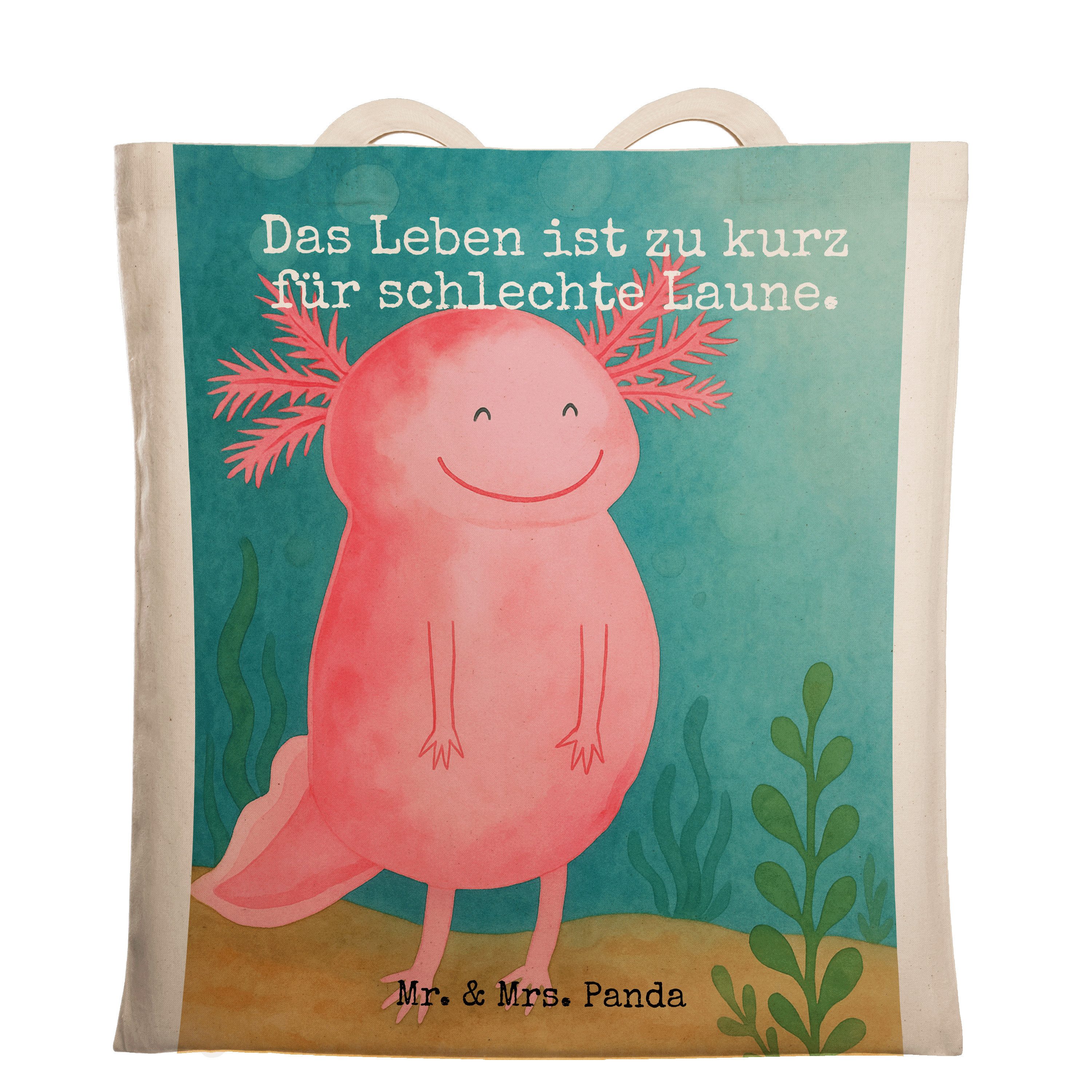 Tragetasche Axolotl Glücklich Design