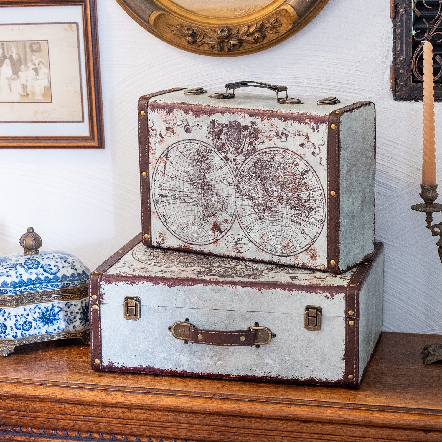 HMF Aufbewahrungsbox Handgefertigter Vintage Koffer aus günstig online kaufen