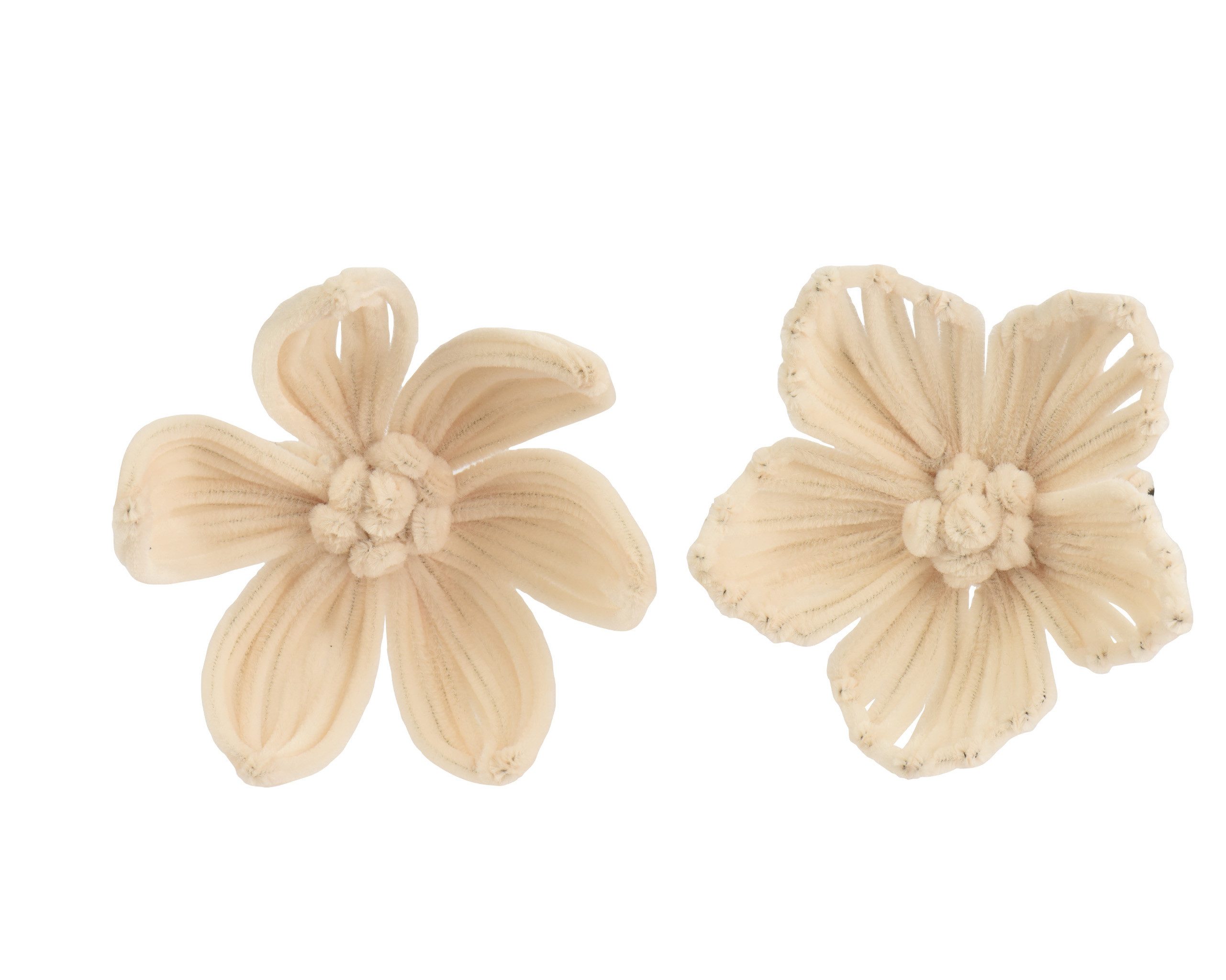 Kaemingk Weihnachtsbaumklammer, Kunstblume 15cm mit Clip Magnolie Weihnachtsstern Creme 1 Stk sortiert