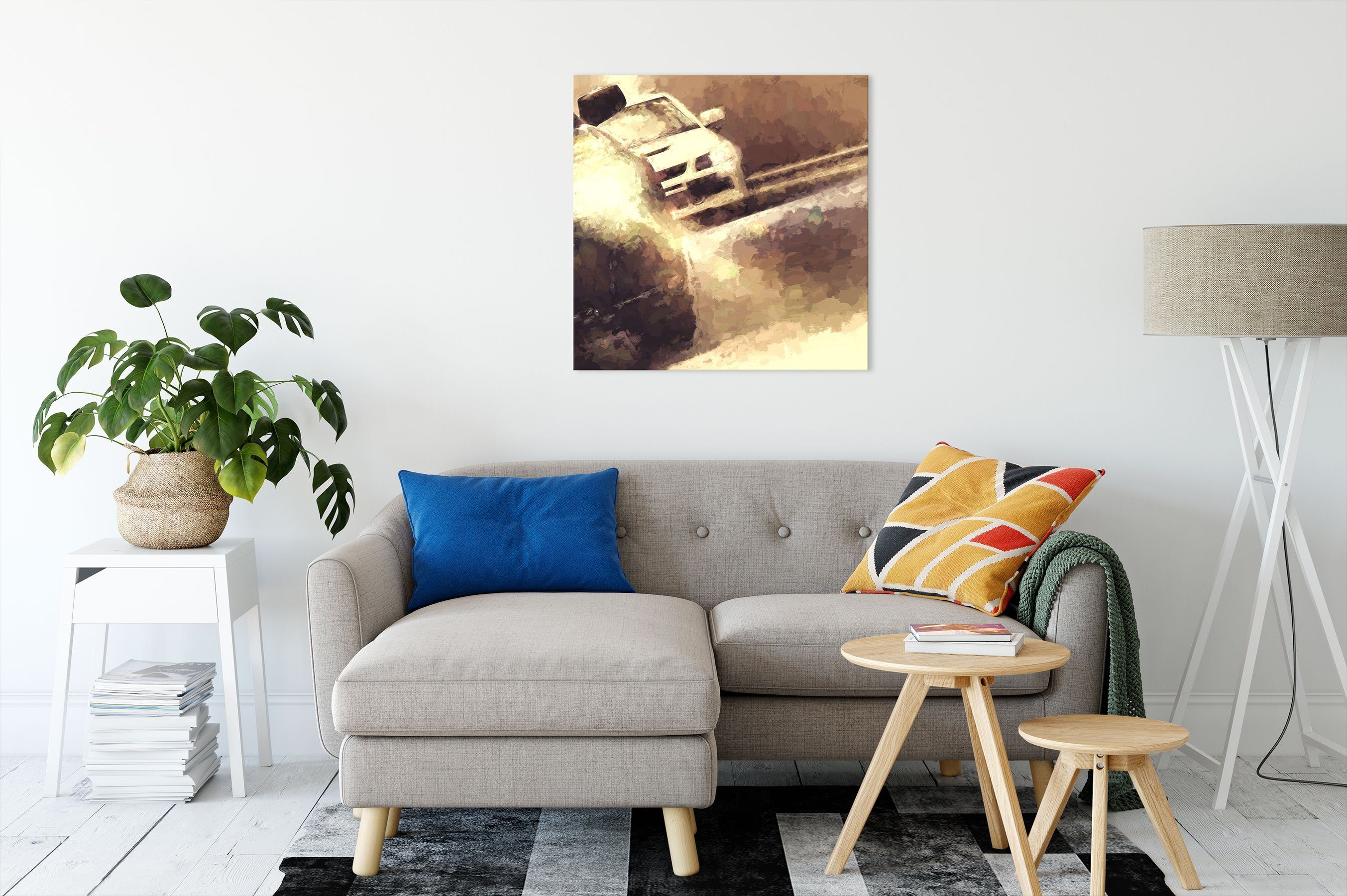 bespannt, Leinwandbild Subaru STI, inkl. Leinwandbild Impreza Subaru STI Impreza (1 St), fertig Zackenaufhänger Pixxprint