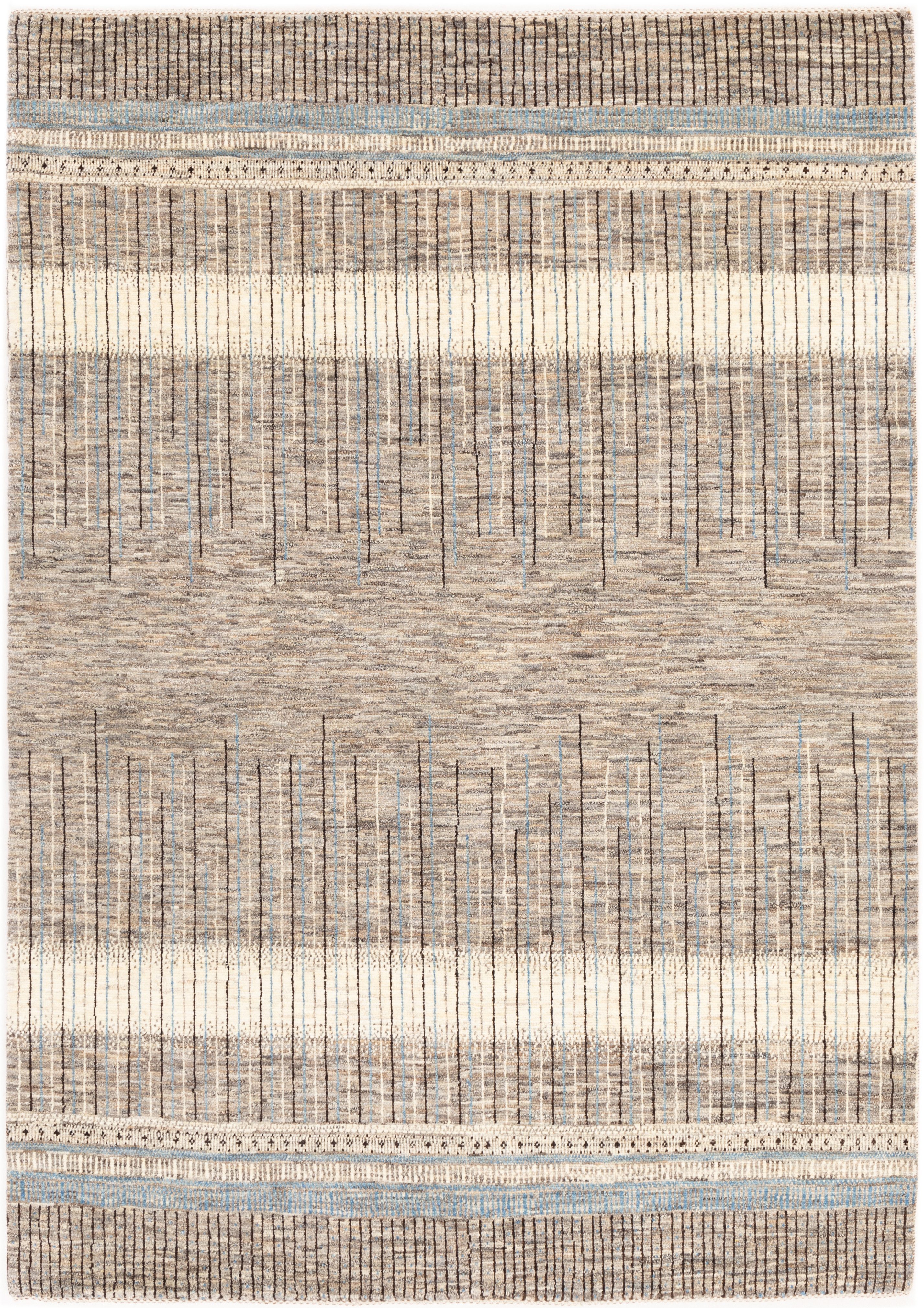 CABBEL Wollteppich Handgeknüpfter Perser Lori Wollteppich Beige Allover 170x238 cm, Rechteckig, Höhe: 20 mm, Handgeknüpftes Unikat aus 100% Wolle – langlebig und natürlich