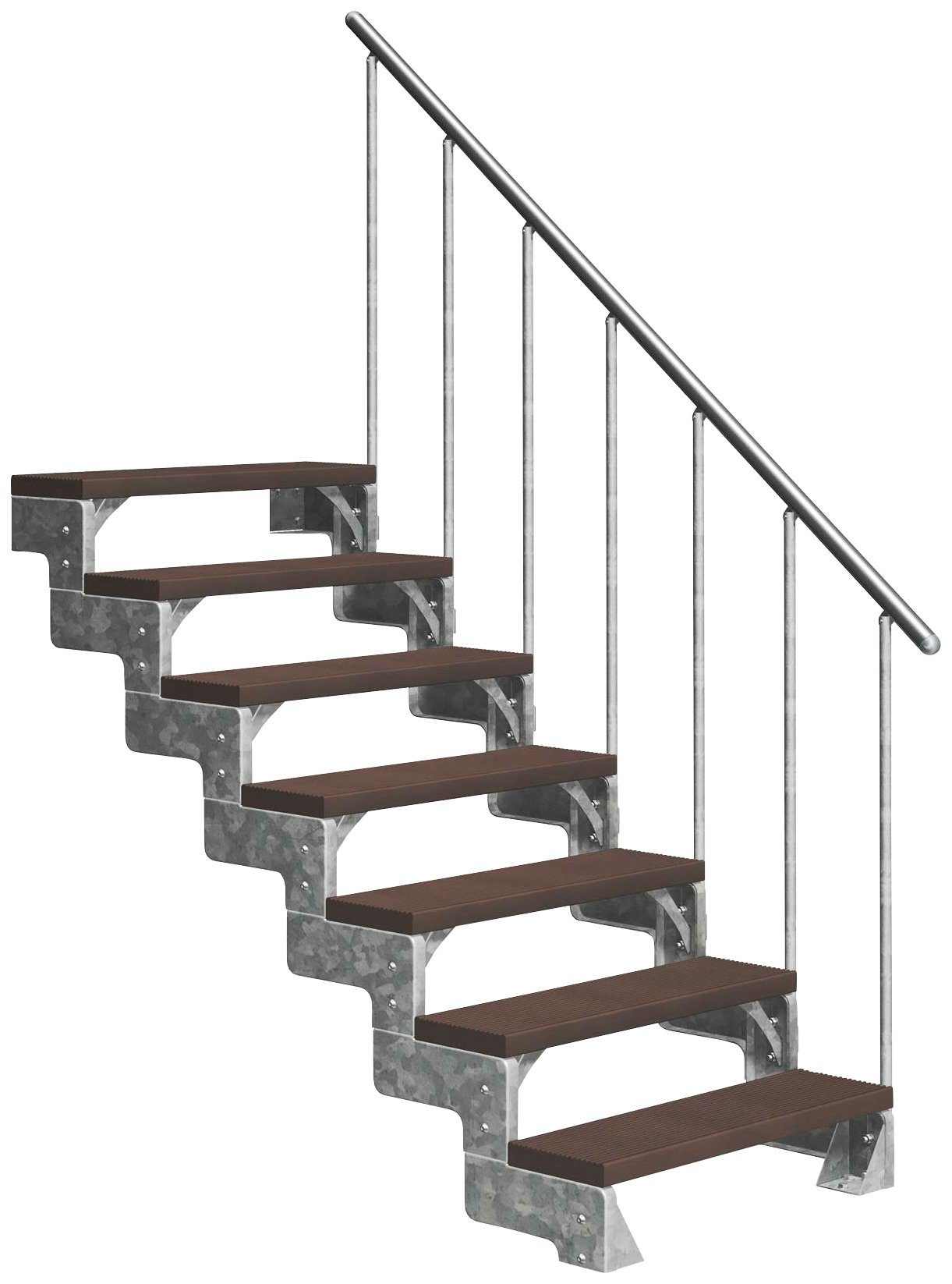 TRIMAX®-Stufen Stufen cm Gardentop, Geschosshöhen cm, bis Dolle für offen, Außentreppe 80 154