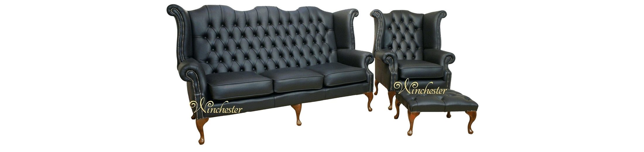 JVmoebel ChesterfieldSofa, Chesterfield 3+1 Sitzer Garnitur Sofa Couch
