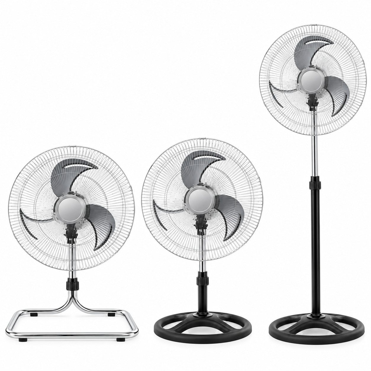 Ertex Standventilator Standventilator`Ventilator Leistungsstarker 45 W, Ø 45 cm, 130 cm
