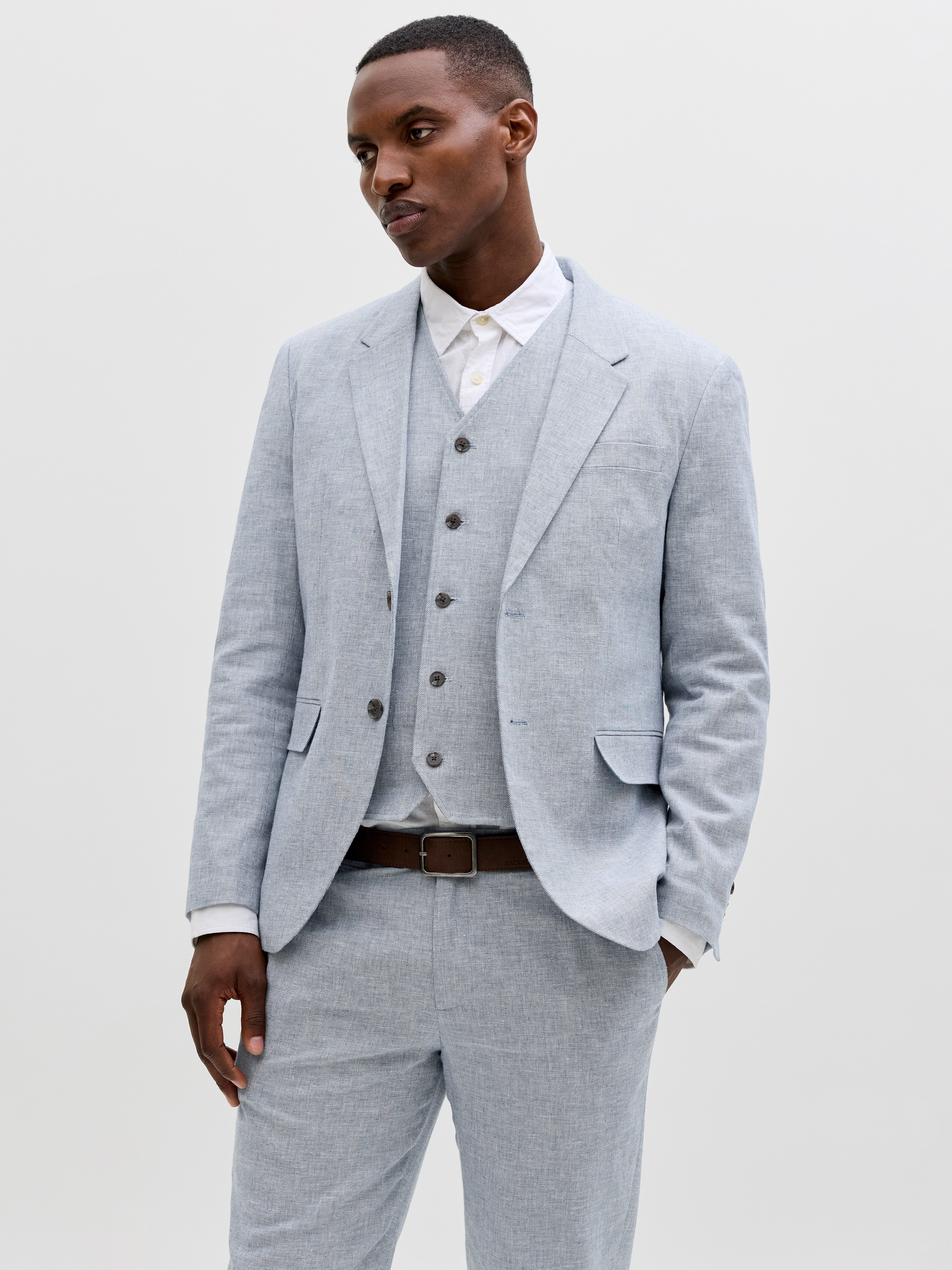 Jack & Jones Sakko JPRMARTIN SUMMER BLZ LINEN BLEND NO06 SN Baumwollmischung, slim fit