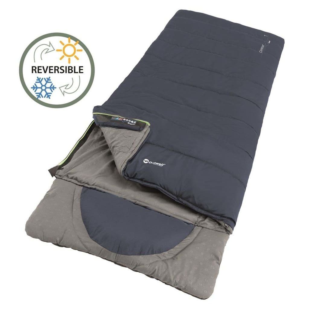 Outwell Schlafsack Schlafsack Contour Lux Dunkelblau Linker Reißverschluss (1 tlg)