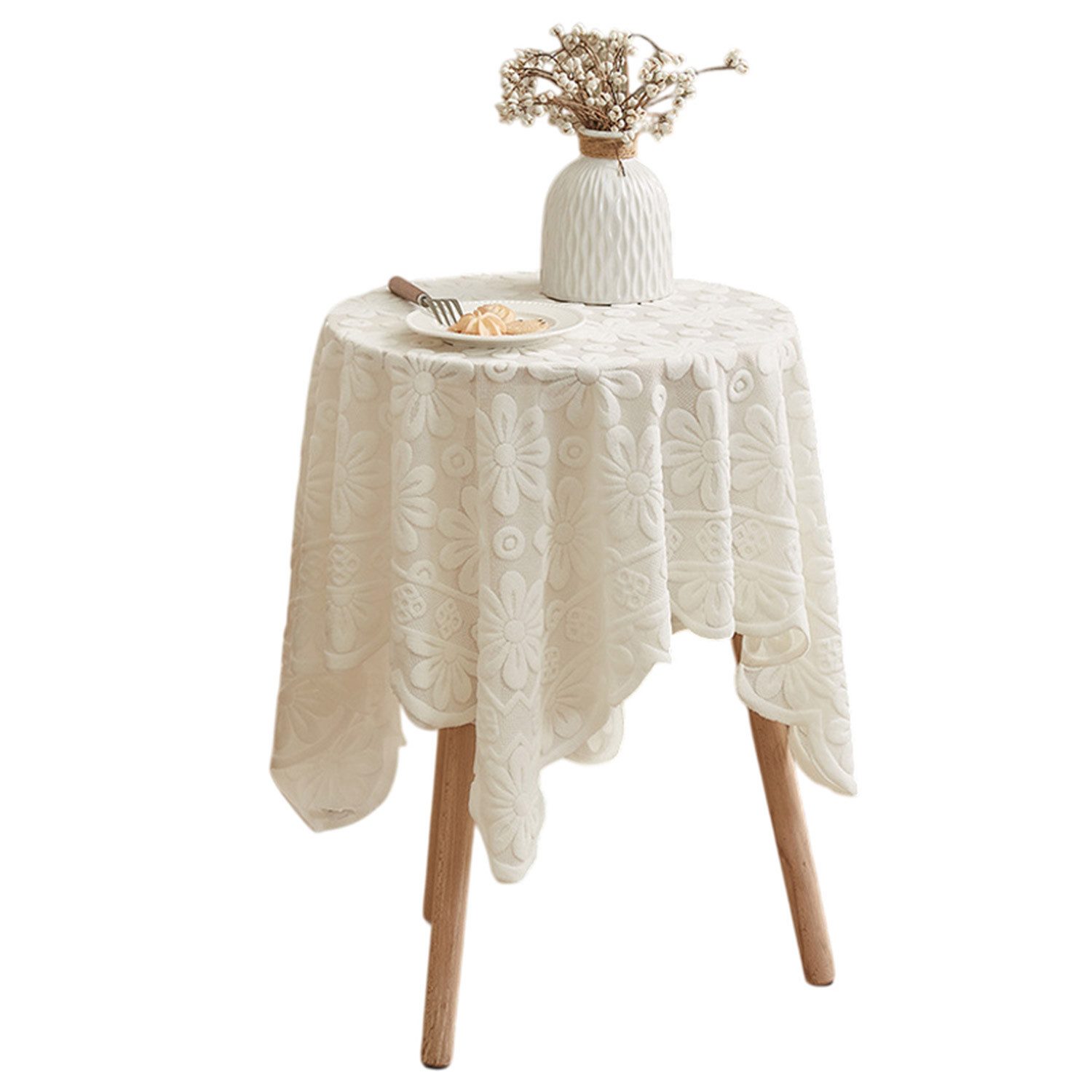 Refttenw Tischdecke Blumen Spitze Tischdecke Schicke günstig online kaufen