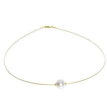 OSTSEE-SCHMUCK Perlenkette - Edda - Silber 925/000, vergoldet - Zuchtperle (1-tlg)