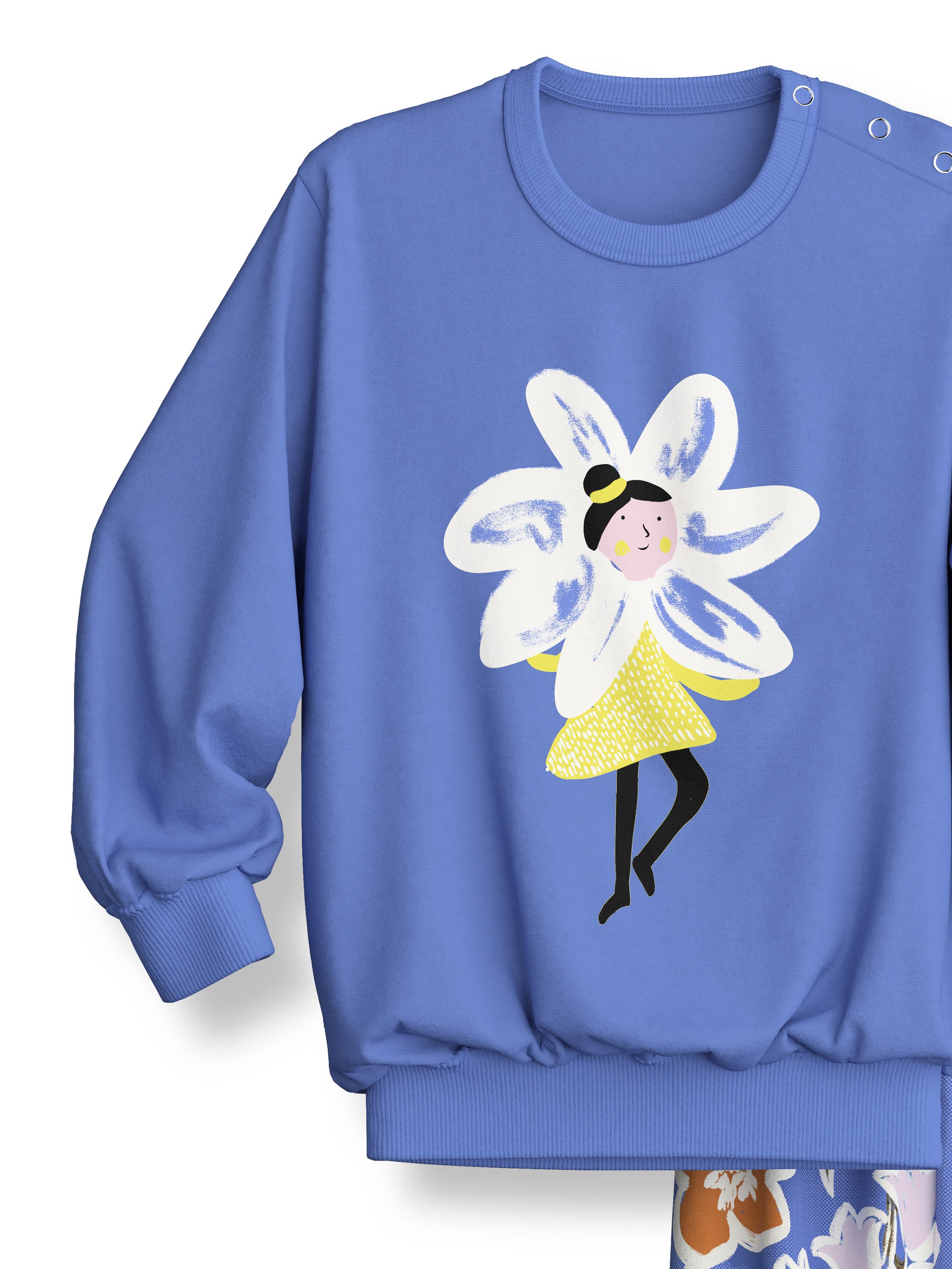 CALIDA Pyjama Toddlers Flowers Kinder (2 tlg) mit Bündchen, weich, atmungsaktiv, temperaturausgleichend