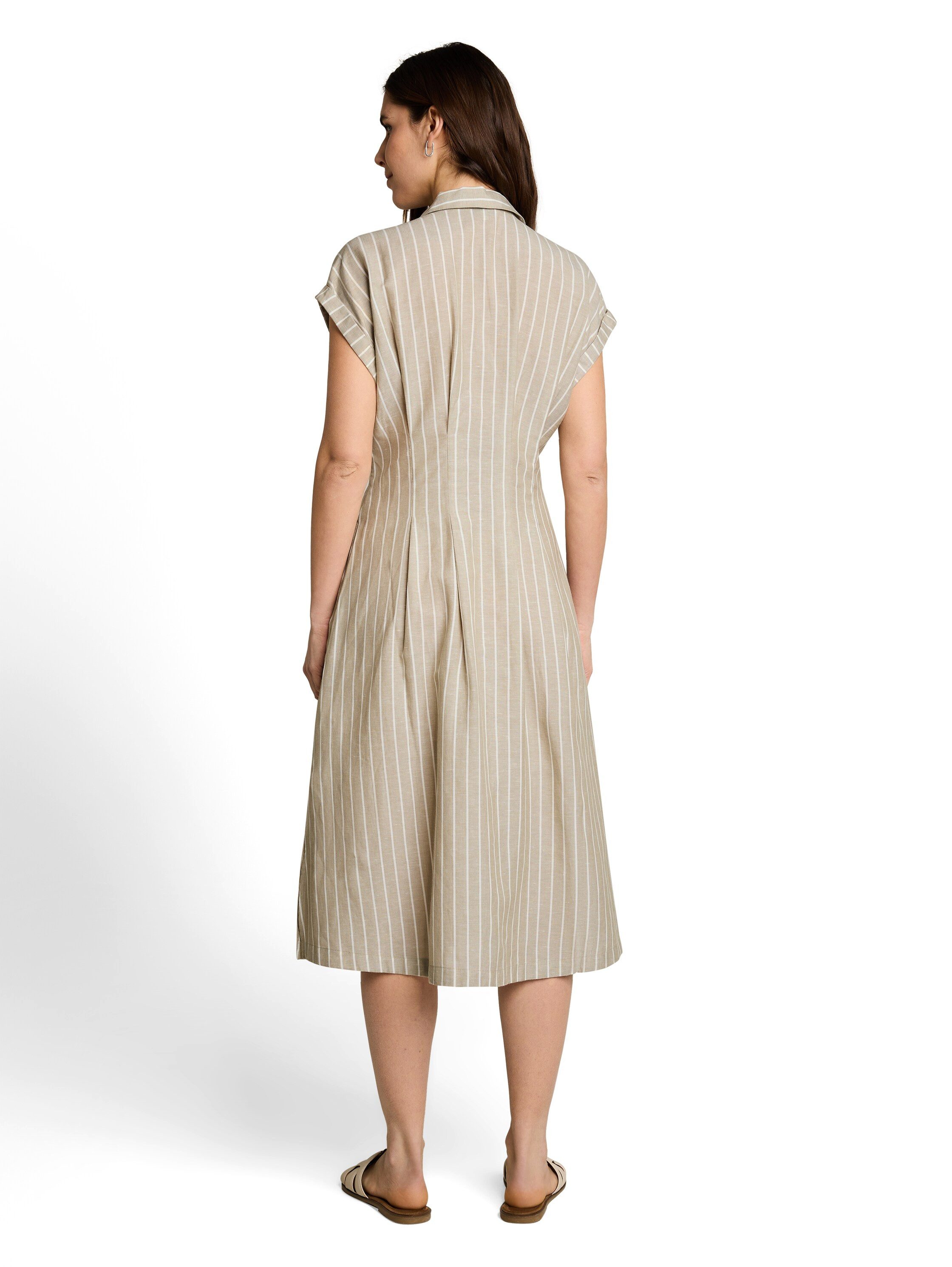 TOM TAILOR Midikleid mit Streifen Muster