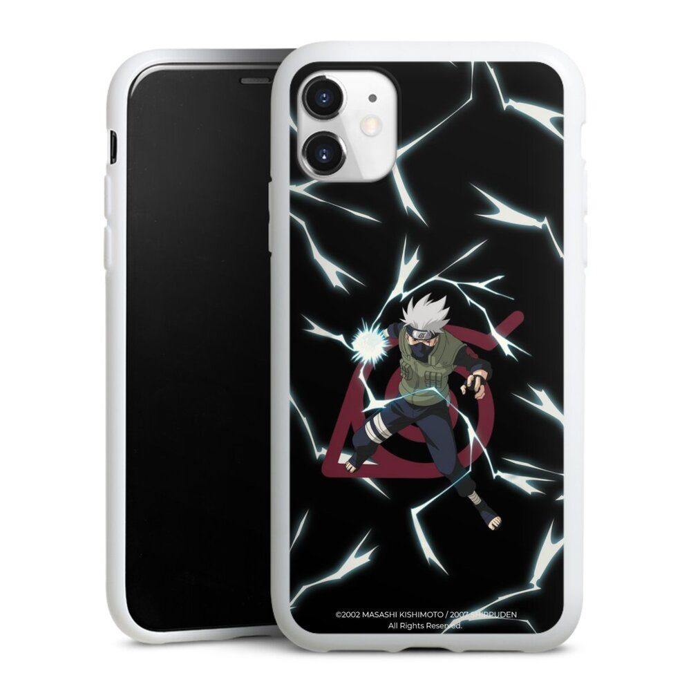 DeinDesign Handyhülle Kakashi Naruto Shippuden Offizielles Lizenzprodukt Kakashi Raikiri, Apple iPhone 11 Silikon Hülle Bumper Case Handy Schutzhülle