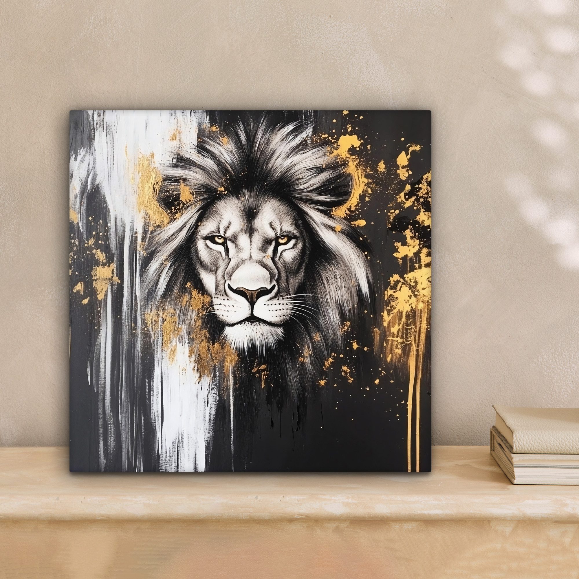 OneMillionCanvasses® Leinwandbild Löwe - Porträt - günstig online kaufen