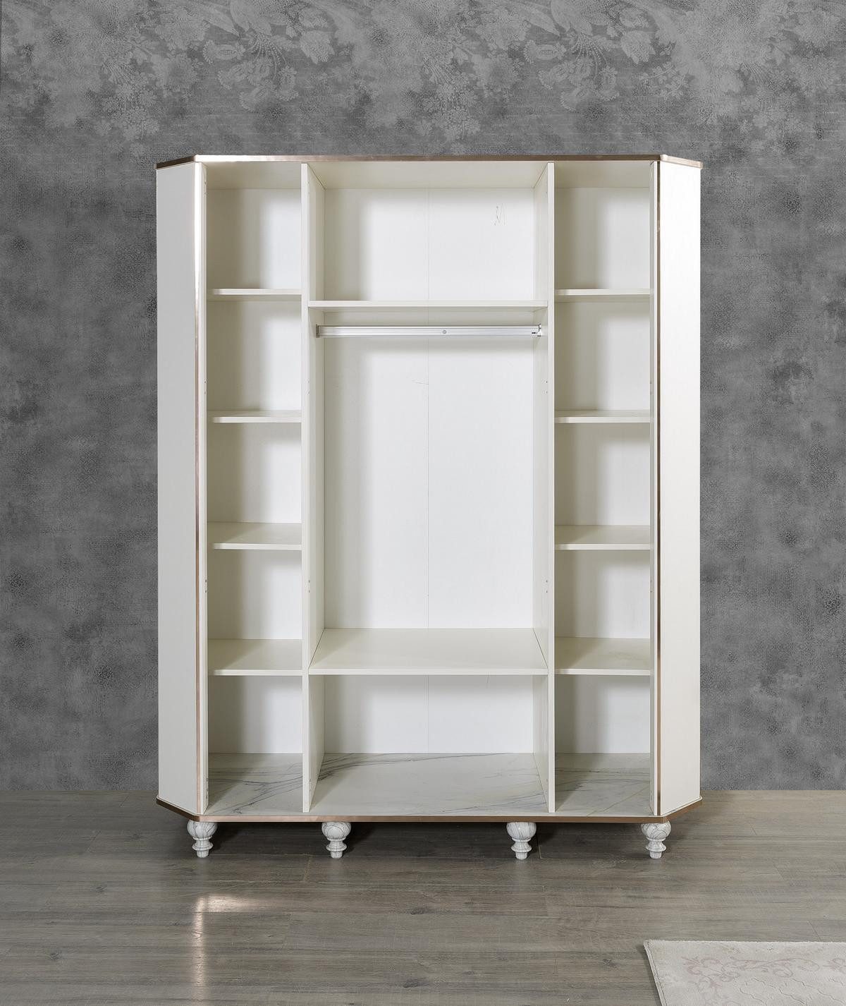 Xlmoebel Kinderkleiderschrank Luxuriöser Holz-Kleiderschrank für stilvolles Jugendzimmer (1-St., Kinderkleiderschrank) Hergestellt in Europa