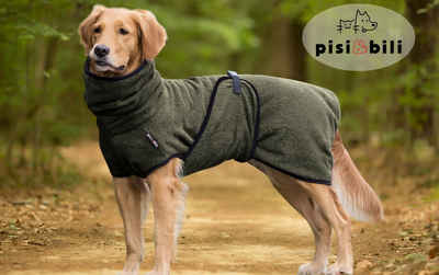 Pisi & Bili Hundebademantel 100% Baumwolle Hundebademantel, Wintermäntel, zum Trocknen