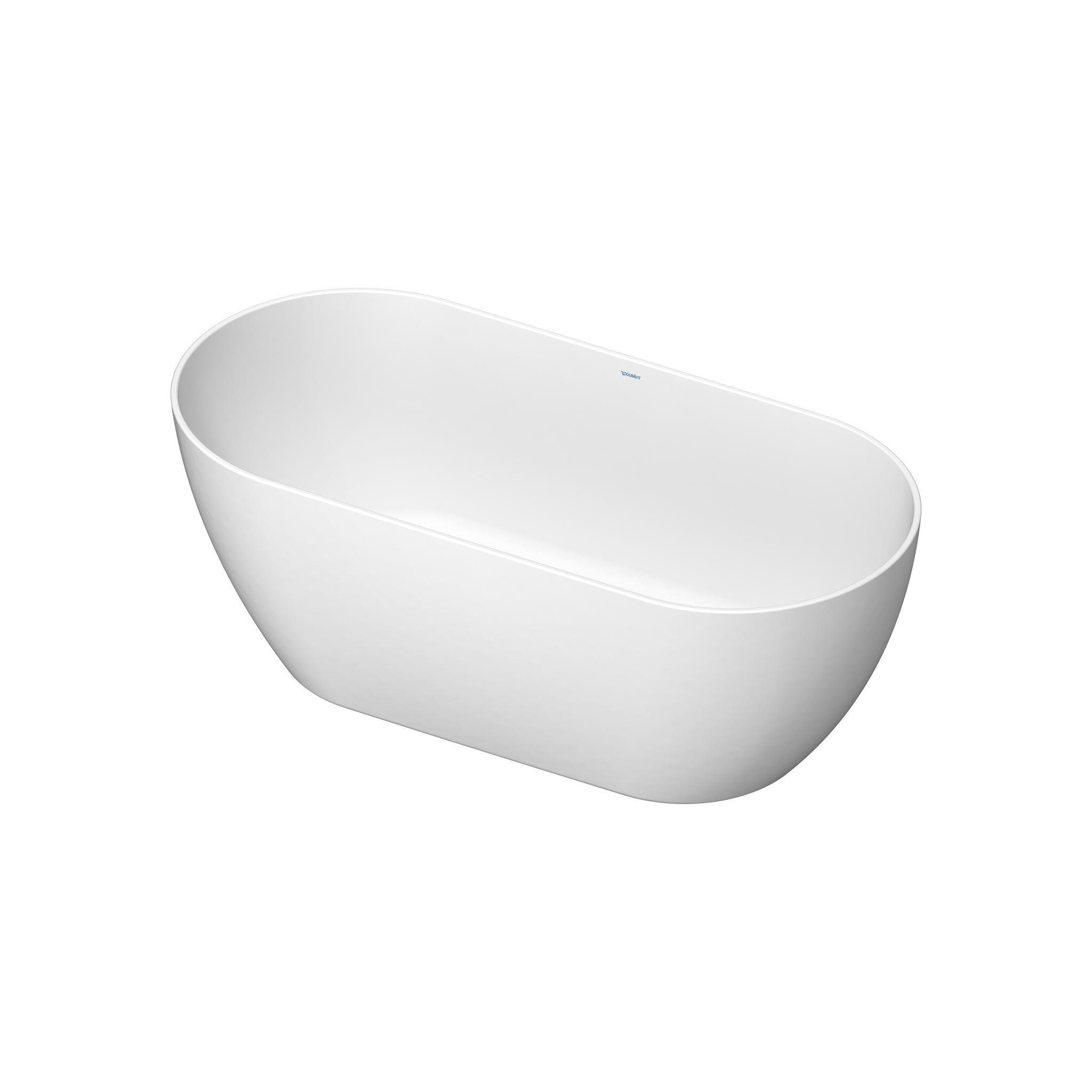 Duravit Badewanne DURAVIT DuraKanto Oval Badewanne 1680x800 mm Wanne 2 Rückenschräge, Inkl. Ab- / Überlaufgarnitur
