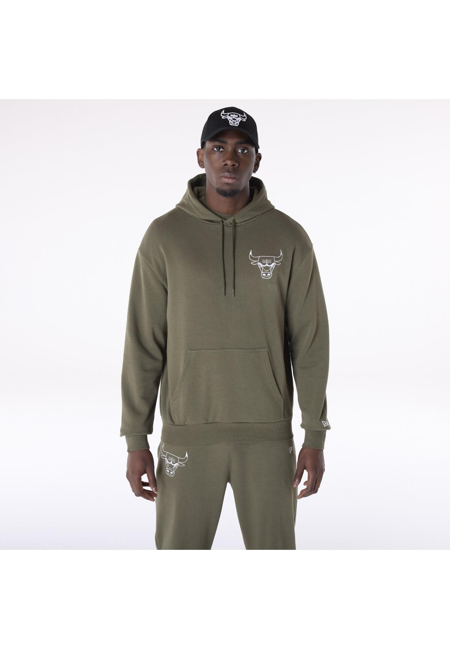New Era Hoodie Chicago Bulls New Era NBA OS Hoody Kapuzenpullover Olivgrün (1-tlg)