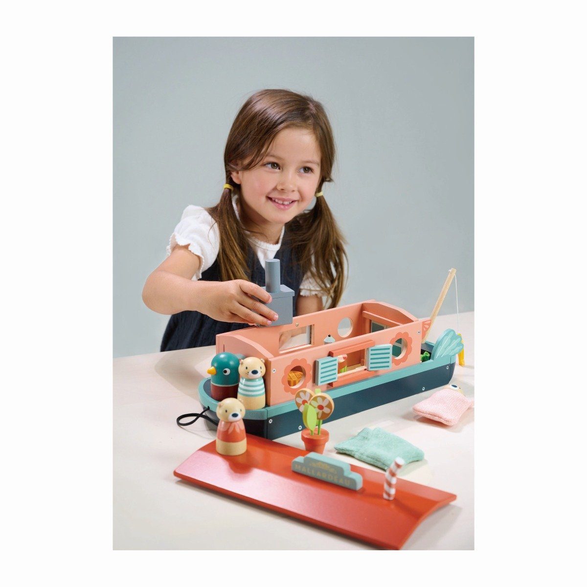 Tender Leaf Toys Hausboot Kinderspielzeug Wohnmobil Spielbausteine