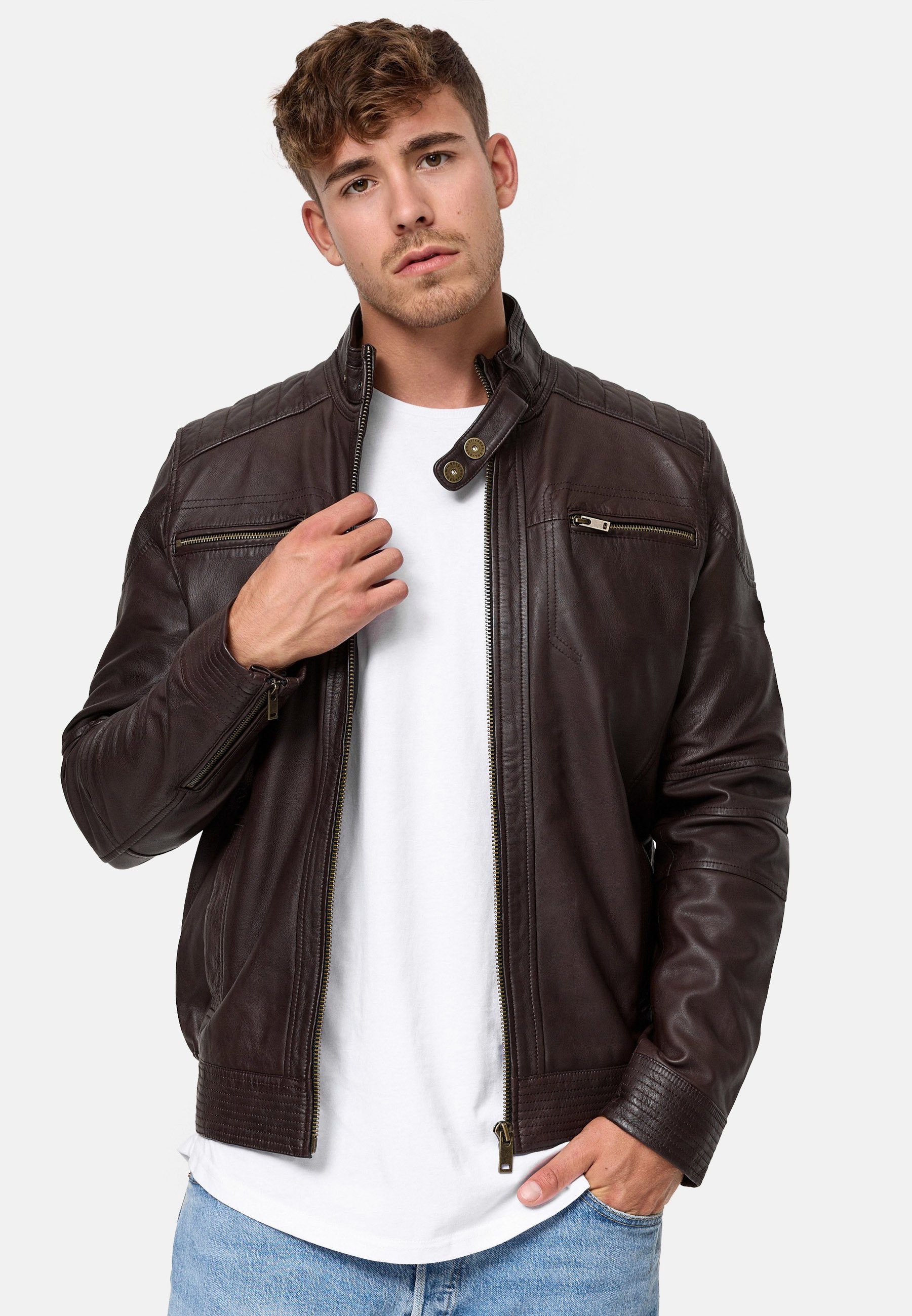 Black Germo Lederjacke Indicode