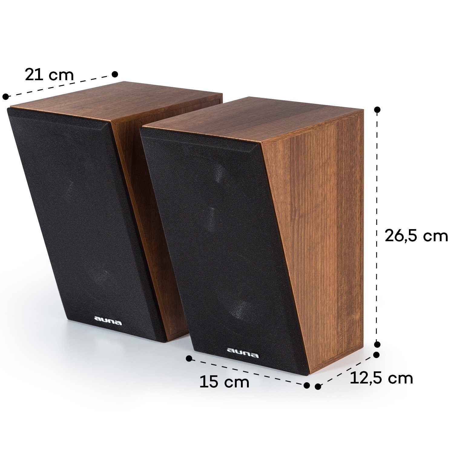 120 Terminal Lautsprecher Auna Heimkino 2-Wege-Lautsprecher-System Hi (Schnell Holz Atmos RMS verbunden: rückseitiges W, SAT 501 Linie Fi) Einzelverdrahtung, für W 120