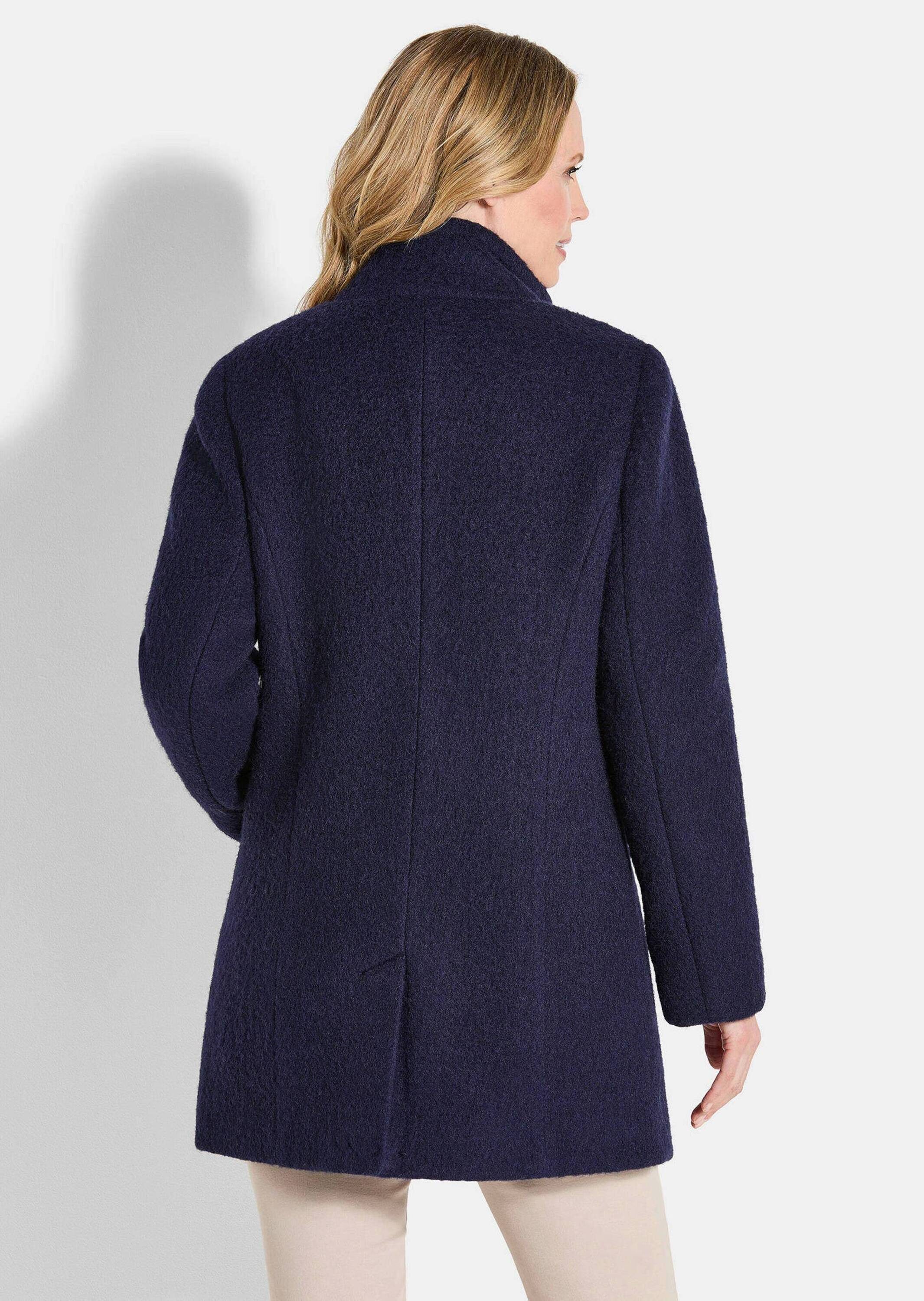 GOLDNER Jerseyblazer Stepp-Winterjacke mit Kapuze Langarm Übergangsjacke mit zweiter Jacke, Taschen