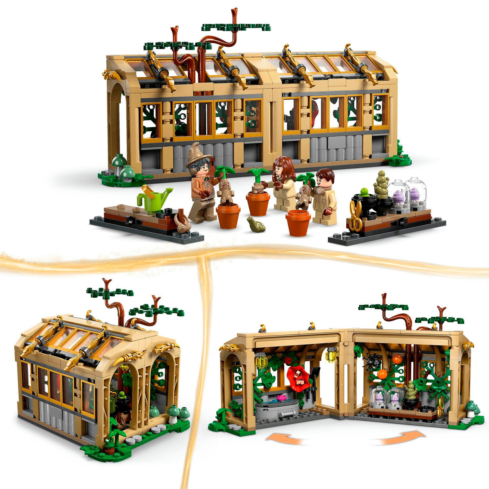 LEGO® Schloss Hogwarts: Kräuterkundeunterricht (76445), LEGO Harry Potter™ Konstruktionsspielsteine, (390 St), Made in Europe – Bild 4 von 5