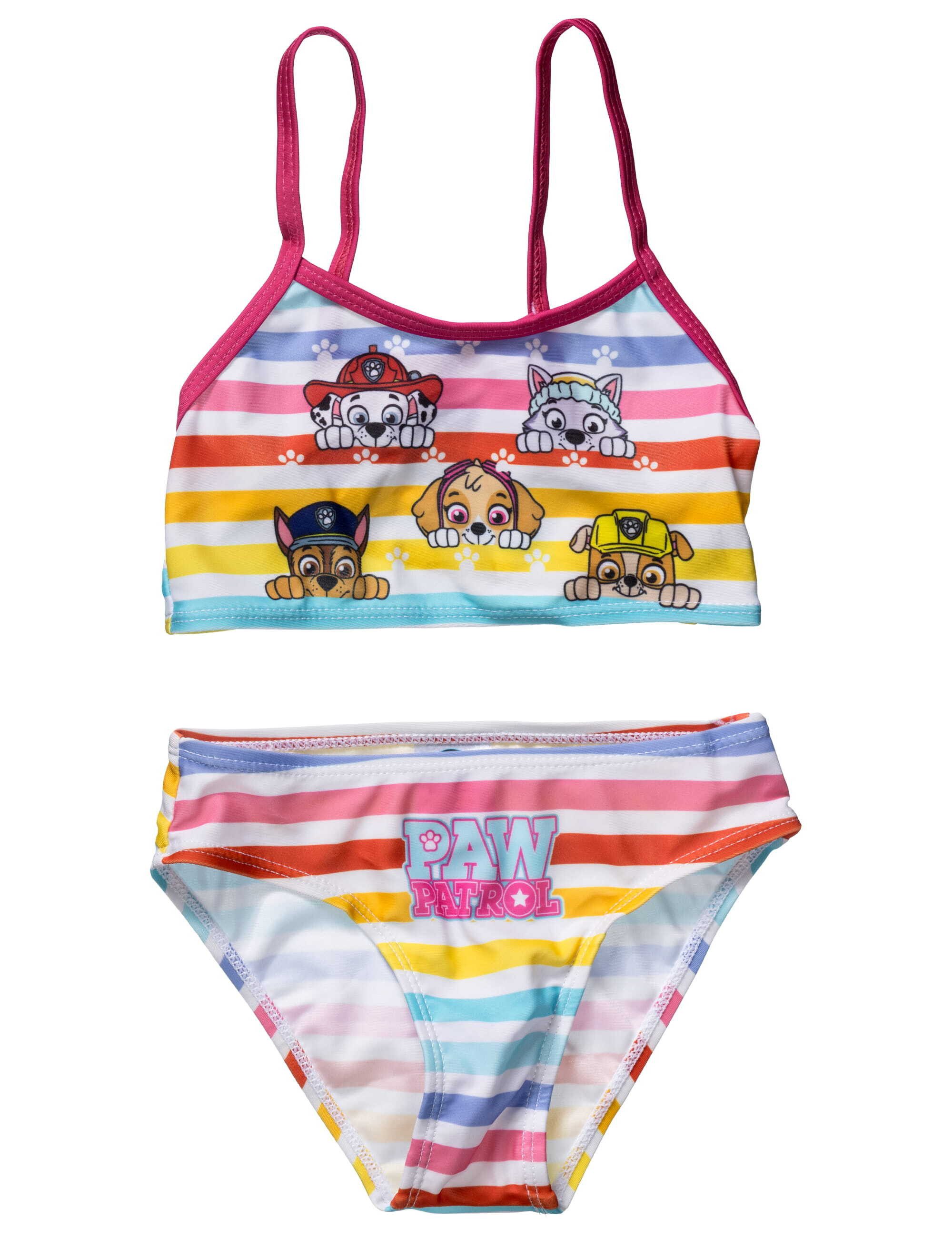 PAW PATROL Bandeau-Bikini Bikini Paw Patrol Streifen