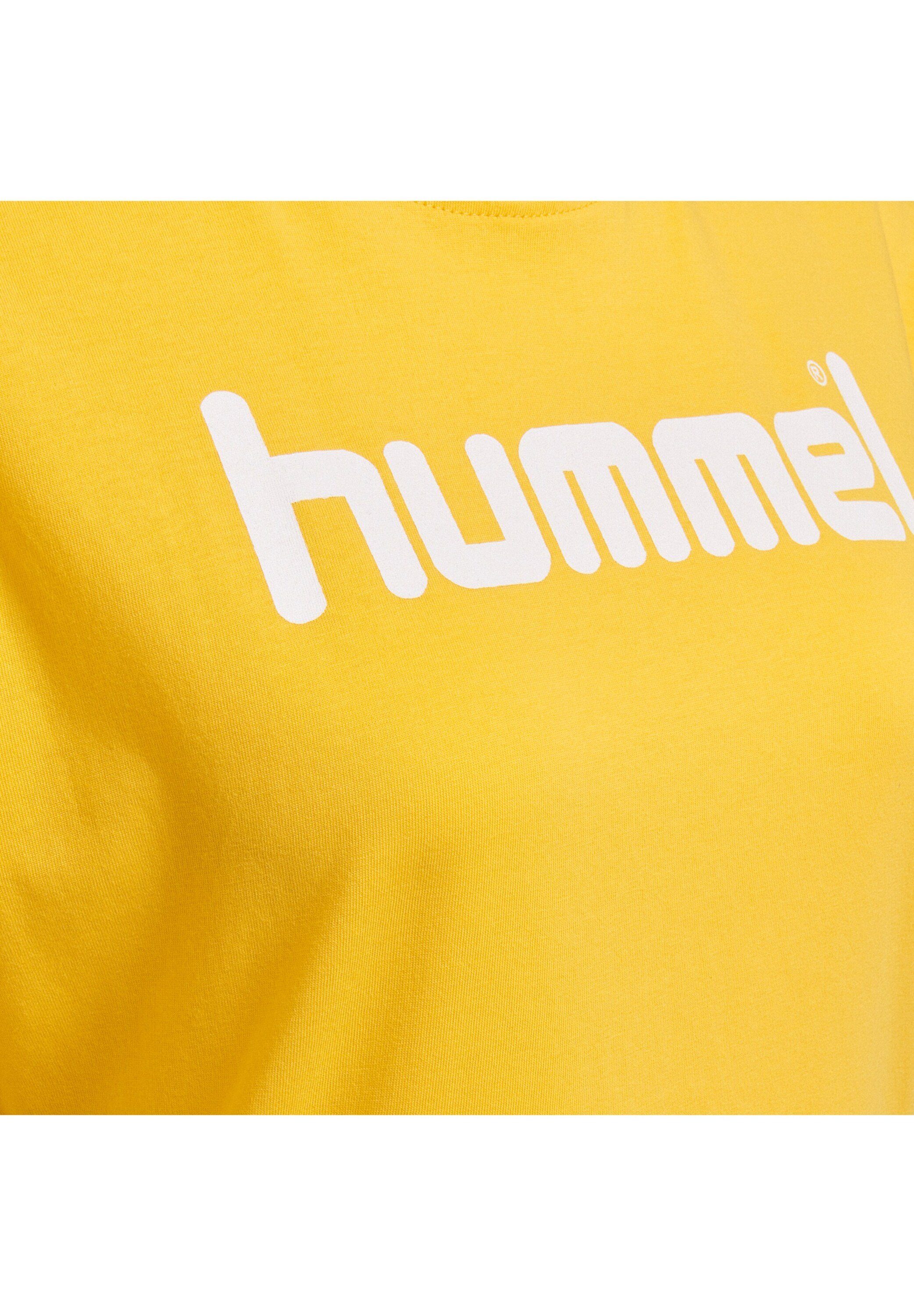 hummel (1-tlg) Details Plain/ohne Gelb Funktionsshirt