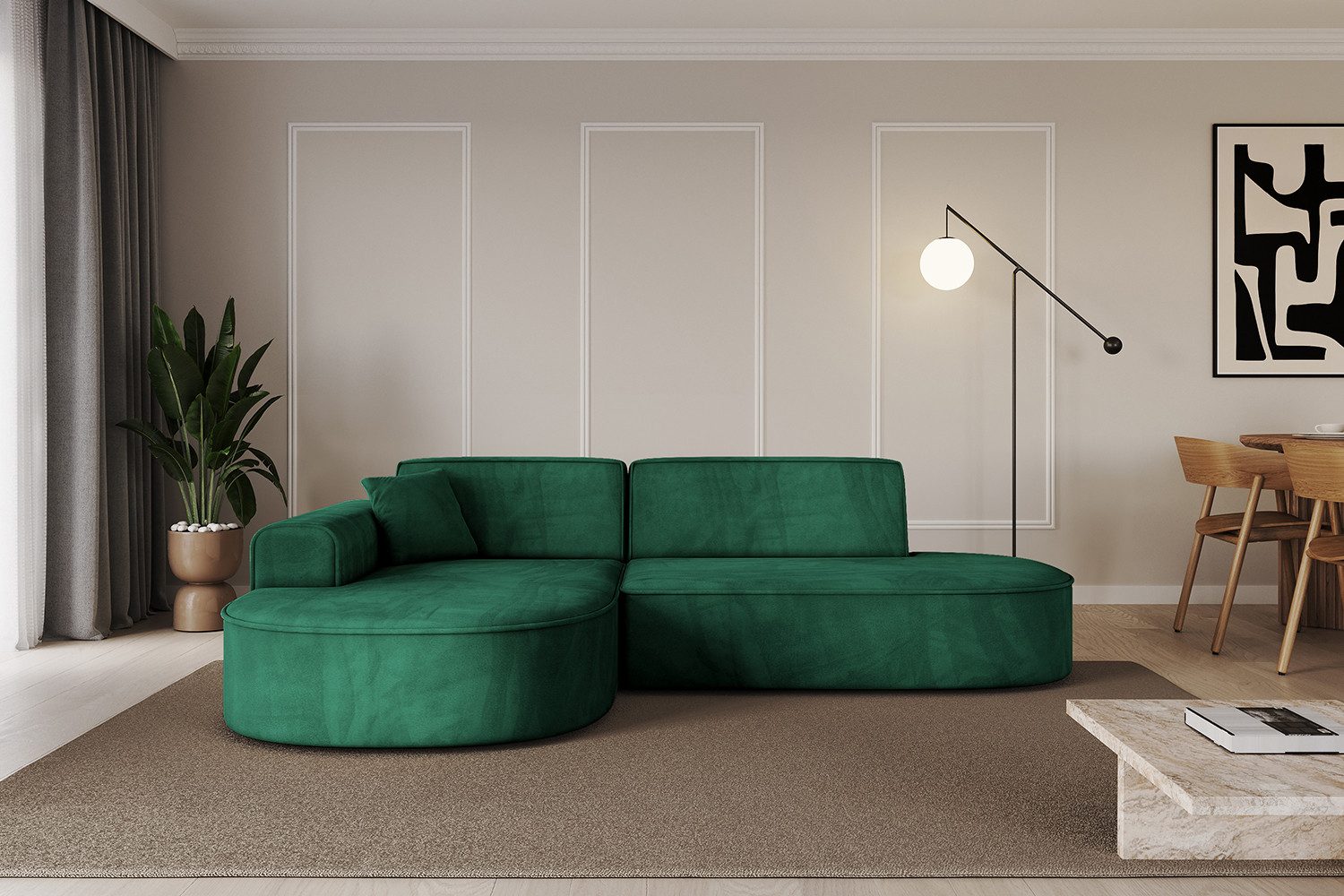 ALTDECOR Ecksofa MARI-L1, Sofa Praktische Bequeme Funktionsecke Couch L-Form Eckcouch, Corner Sofa L-Form Vielseitige Sofa Wohnlandschaft Wohnzimmer