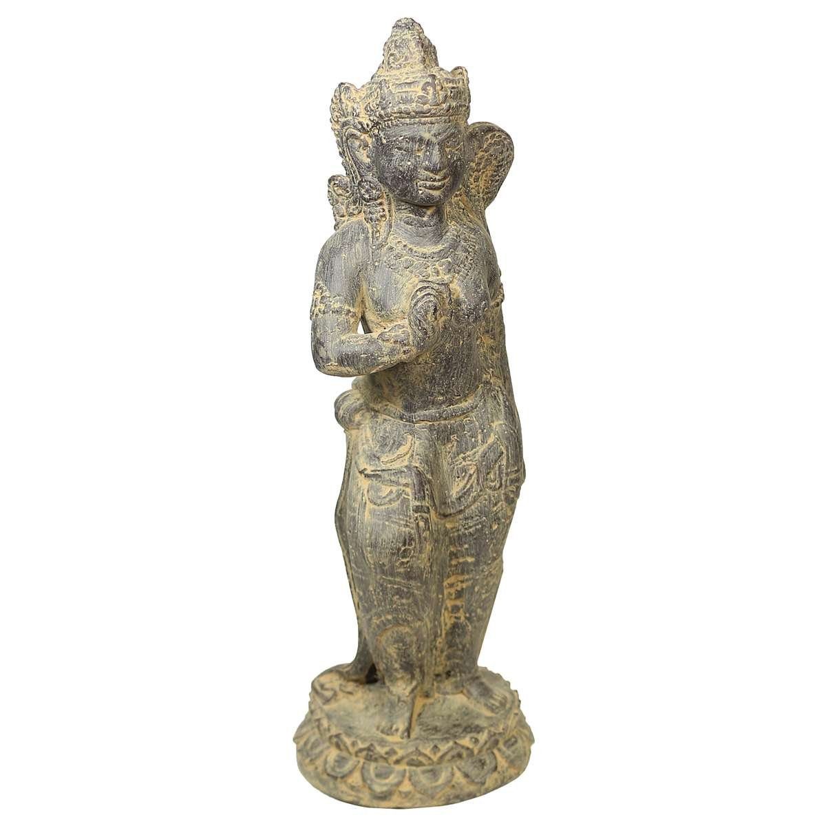 im Handarbeit Dekofigur cm 40 Oriental Ursprungsland Figur Garten in Galerie traditionelle Stein Skulptur Sri Herstellung (1 St), Dewi