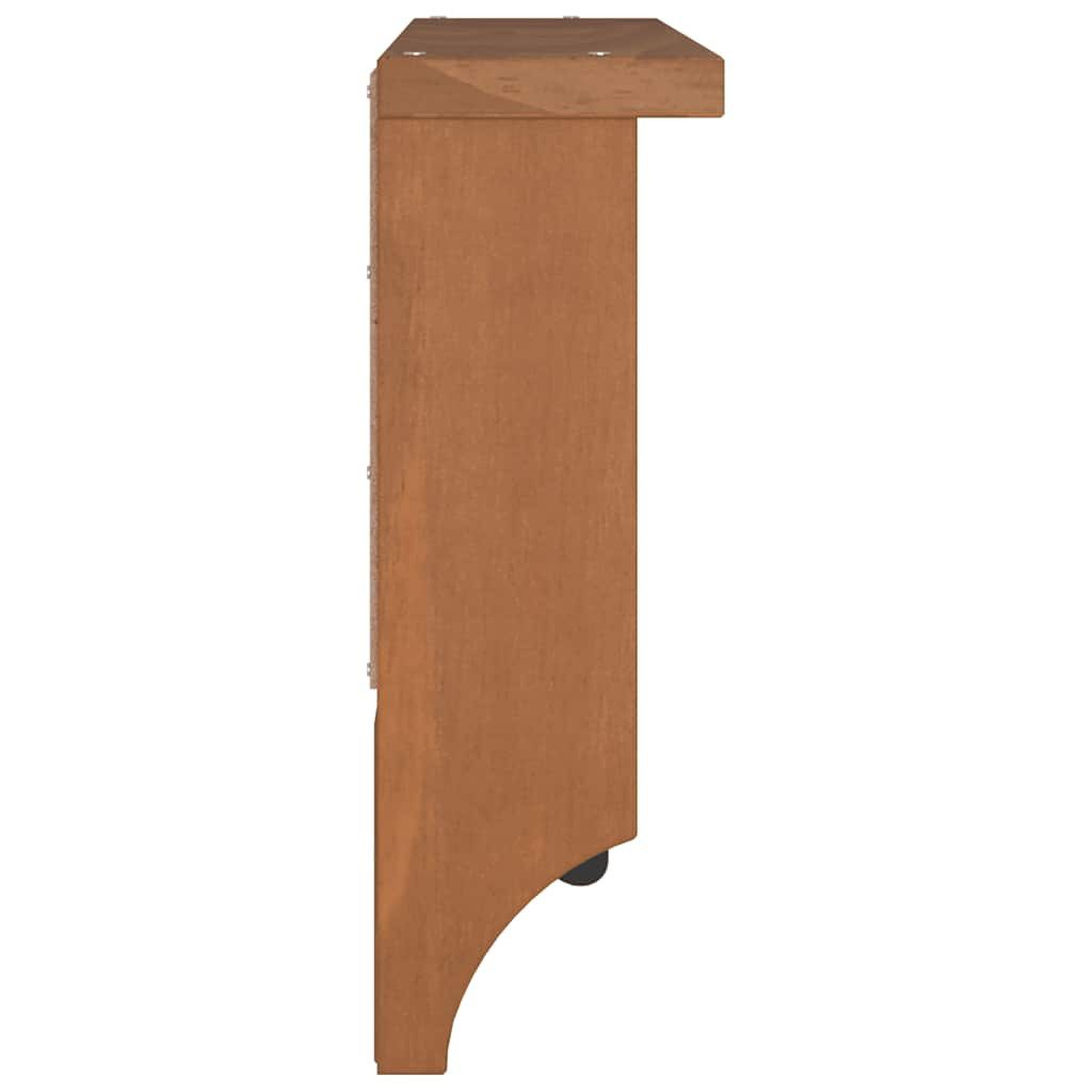 vidaXL Garderobenständer Wandgarderobe SANDNES 45x12x35 cm Massivholz Kiefer, (1 St)