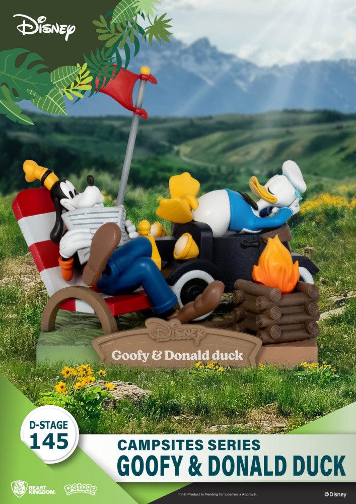 Beast Kingdom Toys Merchandise-Figur Disney D-Stage Campsite Series PVC Diorama Goofy & Donald Duck 10 cm