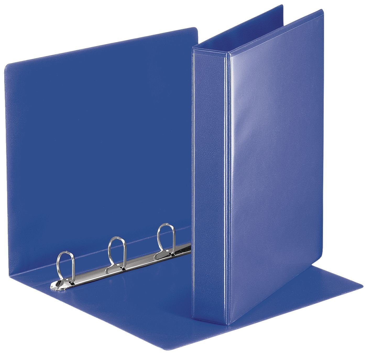 ESSELTE Ringbuchmappe Ringbuch Präsentation, mit Taschen, A4, PP, 4 Ringe, 30 mm, blau