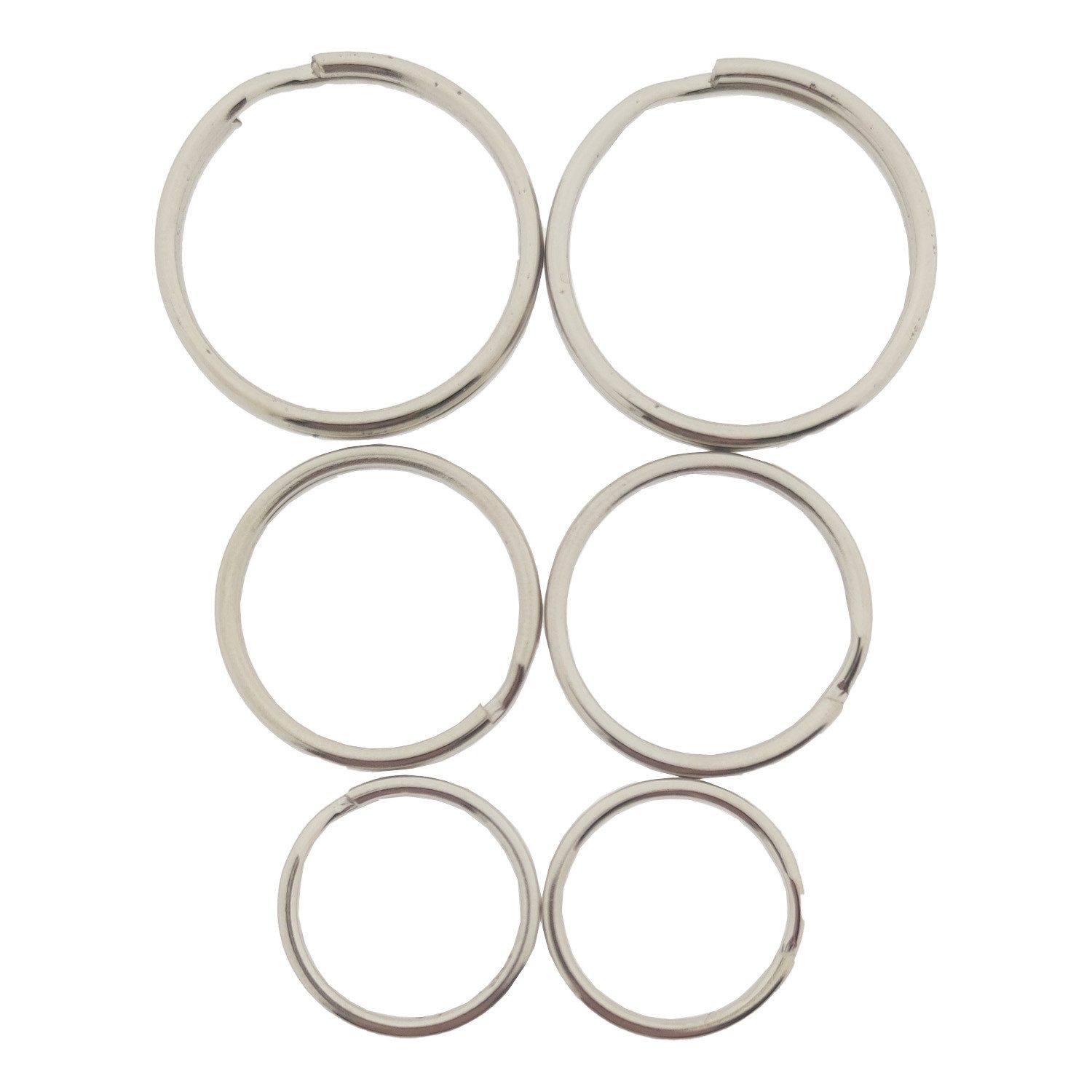 HundB Schlüsselanhänger Set 6 Schlüsselringe, 2 cm + 2,5 cm + 3 cm, Eisen v günstig online kaufen