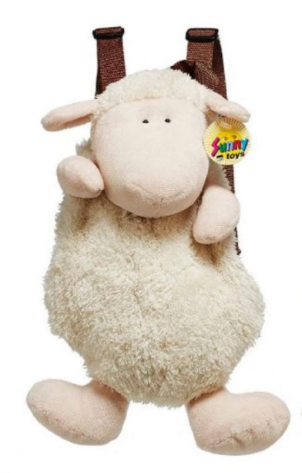 Euro Souvenirs Plüschfigur Rucksack Schaf - Kinderrucksack - Lamm - Kuscheltiern, Kinder Tasche (1-St), Kindergarten Tasche, Plüsch, Ideal als Geschenk
