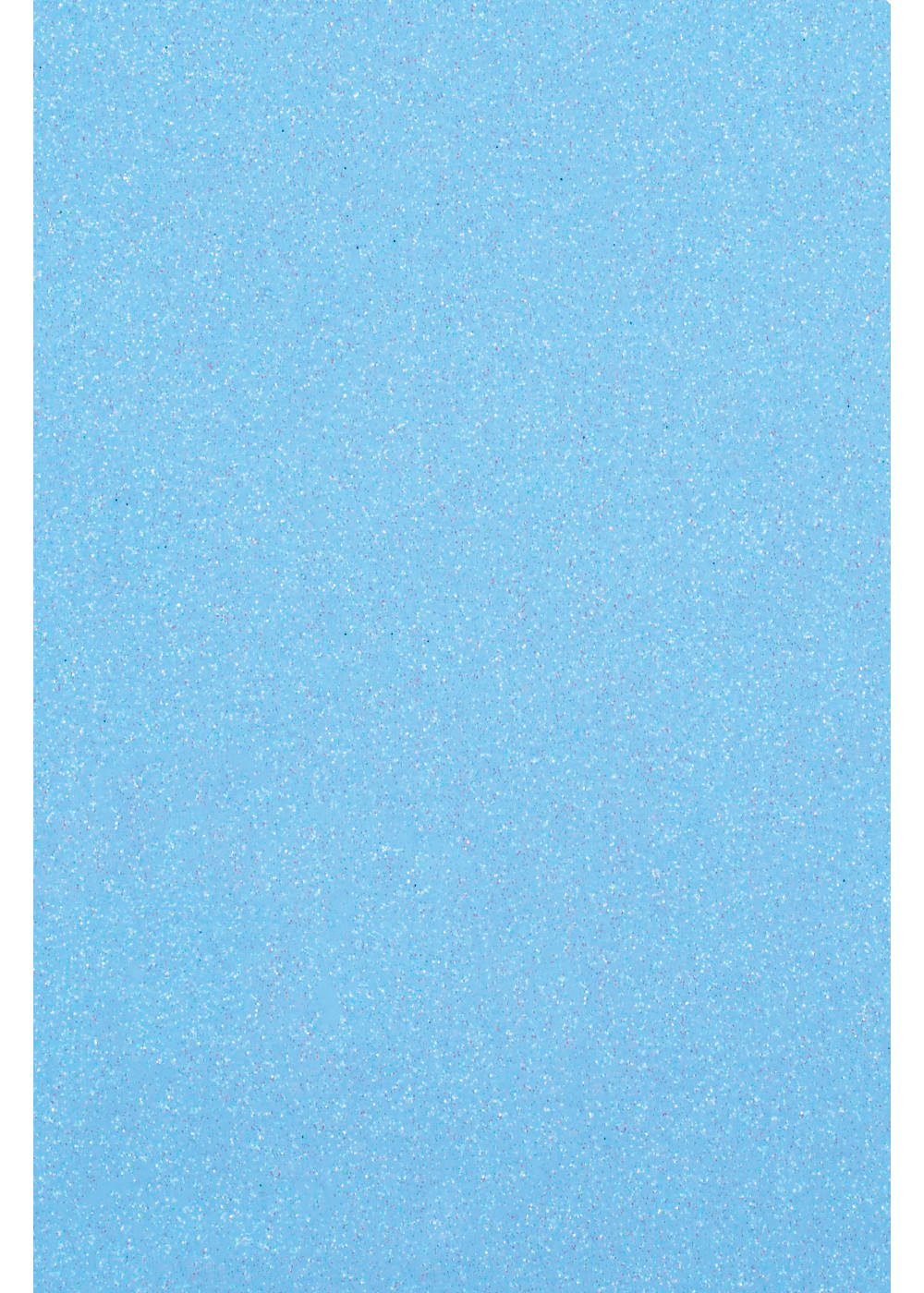 Hilltop Transparentpapier Glitzer Transferfolie/Textilfolie zum Aufbügeln, perfekt zum Plottern Neon Blue
