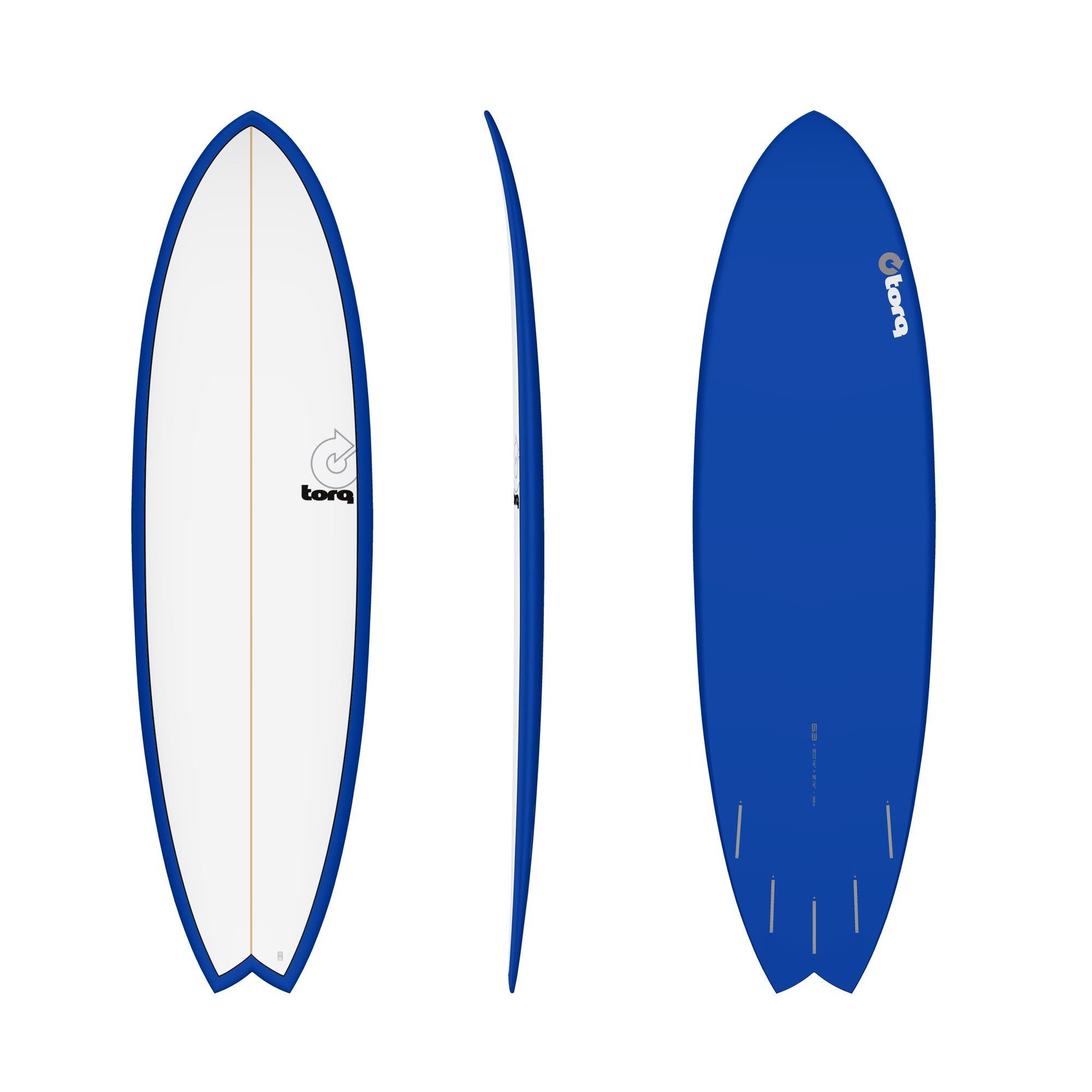 TORQ Wellenreiter Surfboard TORQ Epoxy TET 6.3 MOD Fish Navy Pinl, Fish, (Board)