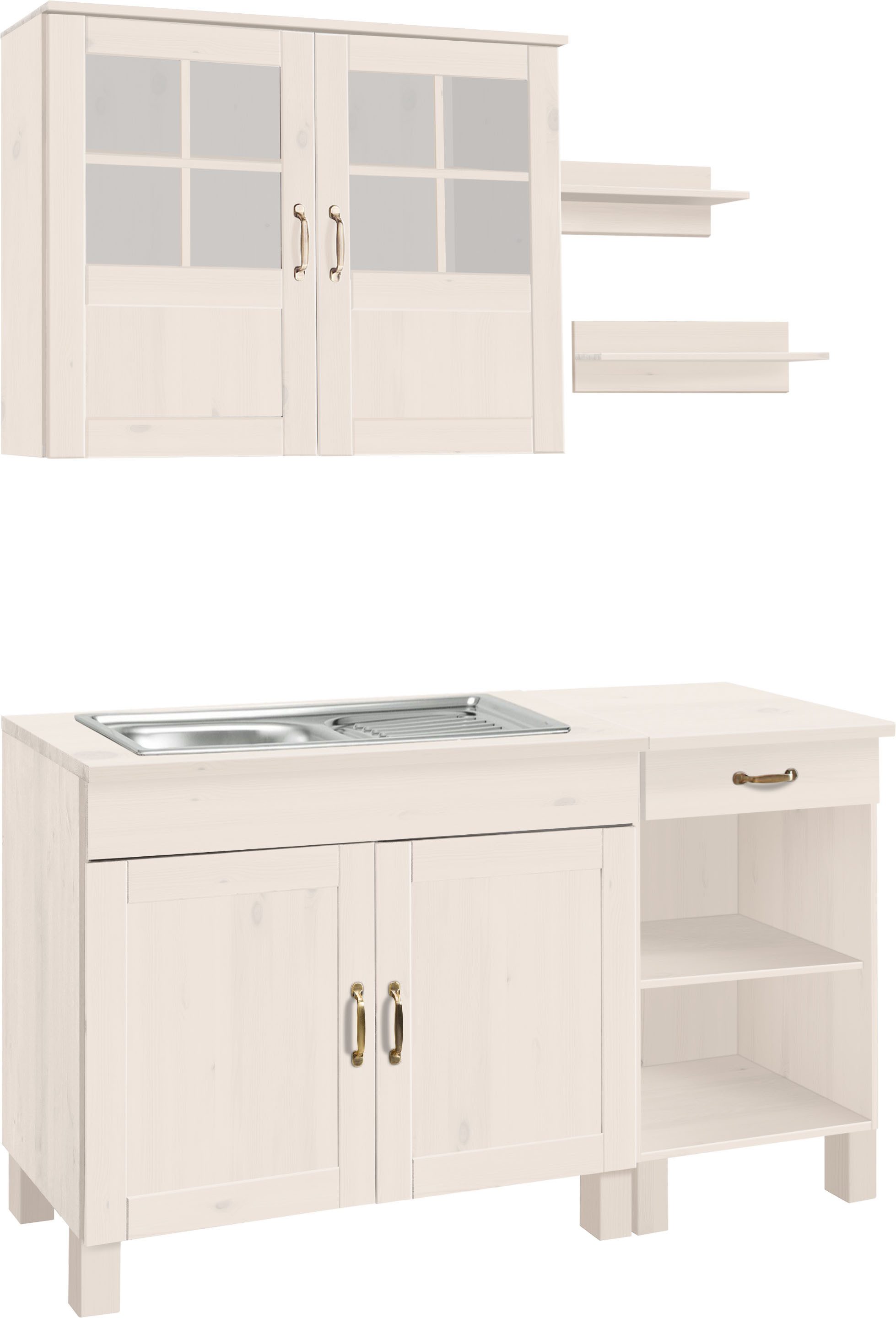 Home affaire Pantryküche Alby, Breite 150 cm, in 2 Tiefen, ohne E-Geräte