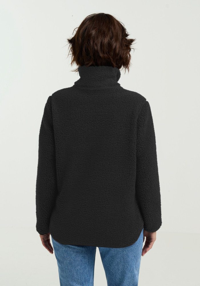 Jack Wolfskin Fleecejacke HIGH CURL JKT W mit durchgehendem Reißverschluss, aus Sherpa Fleece, atmungsaktiv