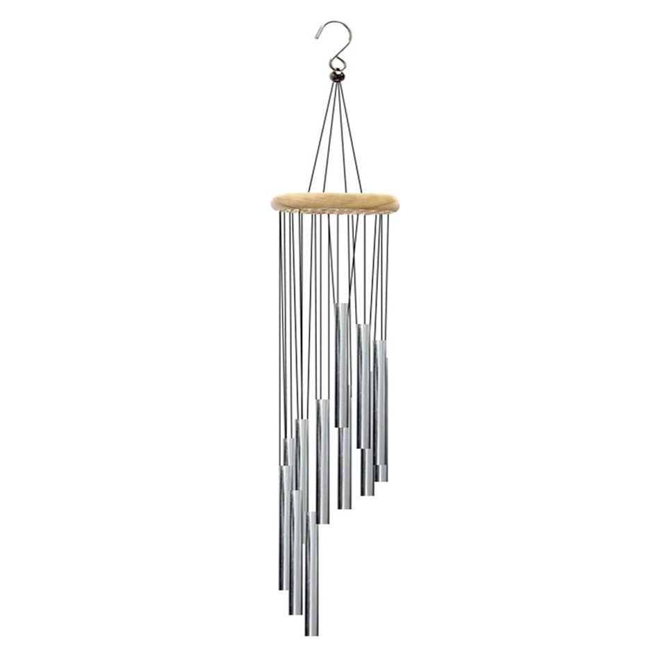 Agger Windspiel Windspiel für den Außenbereich – Gedenk-Windspiel mit 12 Röhren, aus Aluminiumlegierung und Aufhängehaken