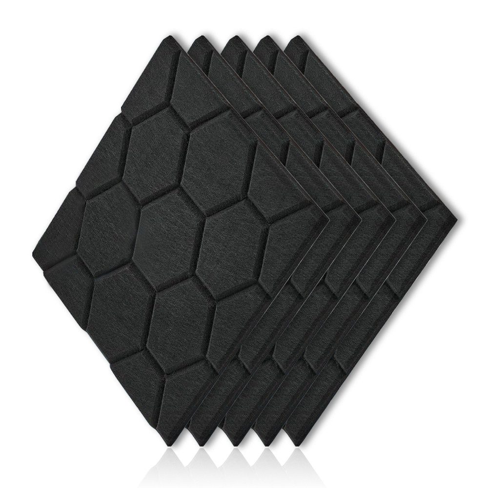 YMQHBS Akustikplatte 30 x 30cm Akustikpaneele Selbstklebend für Tonstudio/Büro/Heimkino, (12-St)
