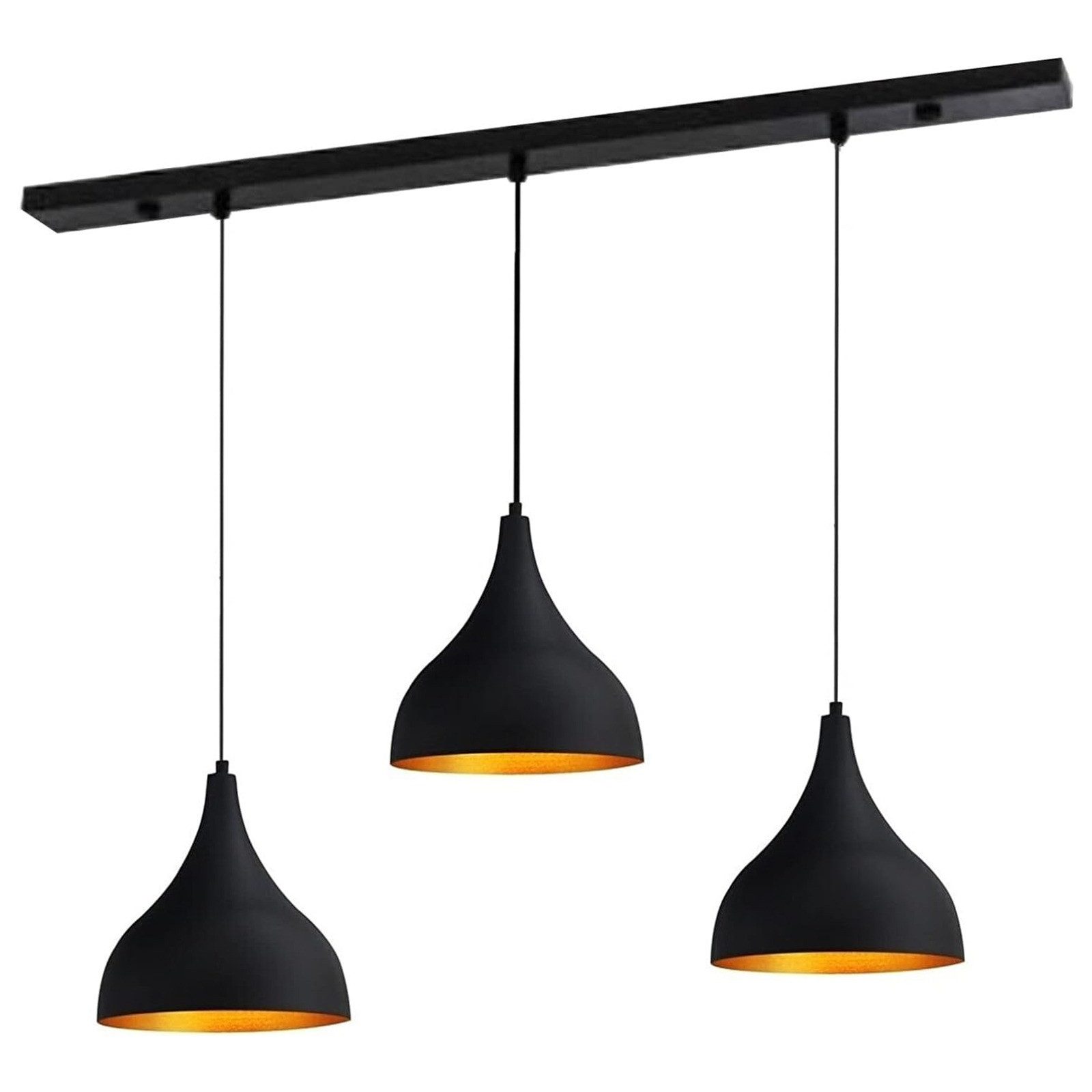 Bamyum Pendelleuchte Bamyum Pendelleuchte Schwarz, Adash, 3 Flammige Metall günstig online kaufen