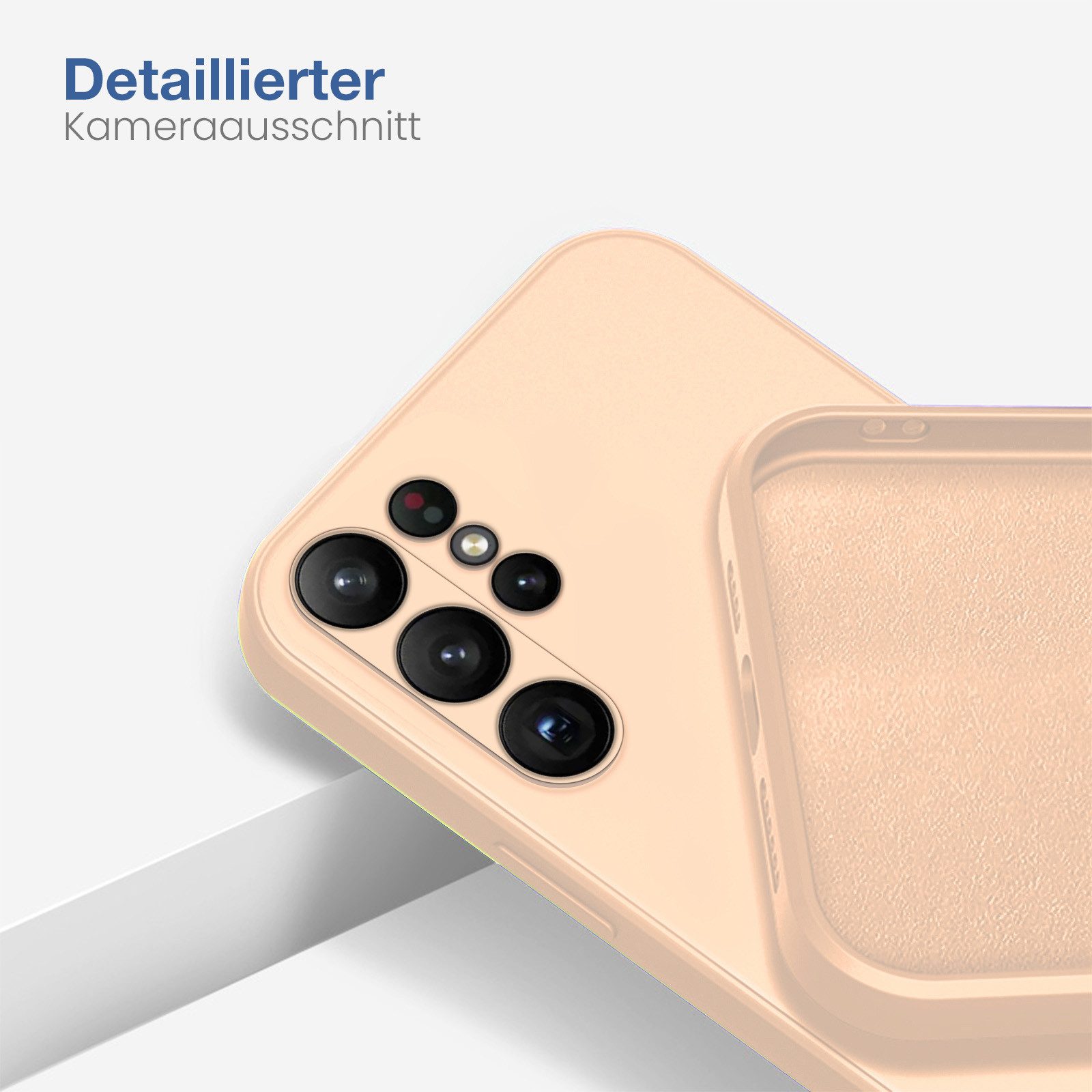 Tec-Expert Handyhülle SoftGrip Cover Hülle für Samsung Galaxy S23 Ultra, Handy Case Bumper integrierter Kameraschutz flexibel