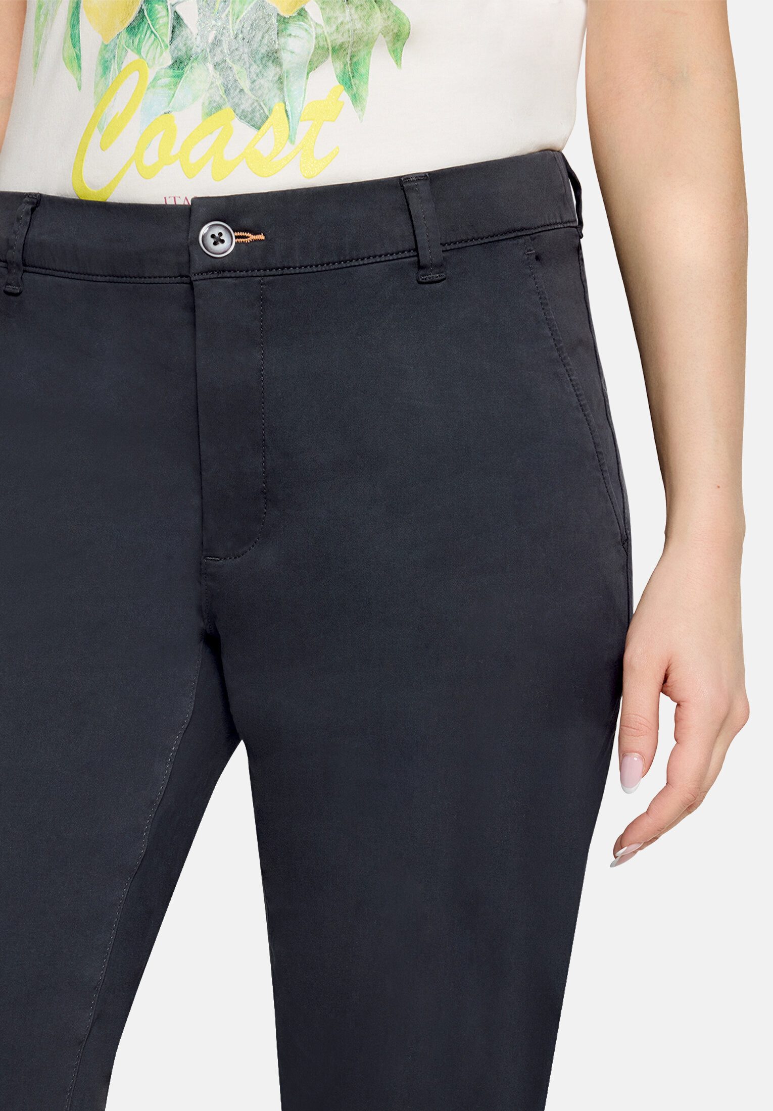 Cartoon Chinohose Damen mit Gummizug