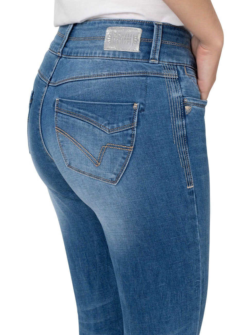 Womenshape Slim-fit-Jeans Slim Baumwolle aus EnyaTZ TIMEZONE