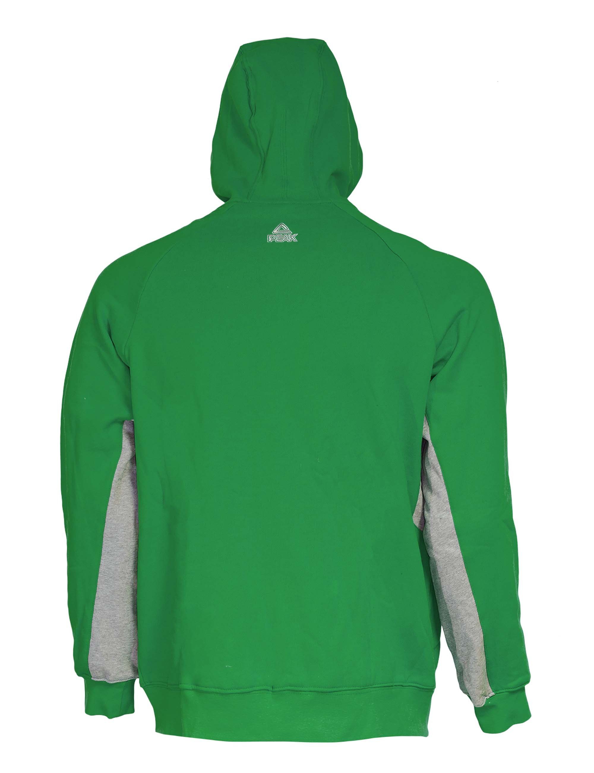 PEAK Sweatjacke Zip Hoody im Look grün sportlichen