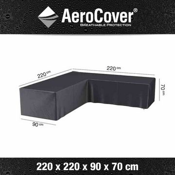 AeroCover Gartenmöbel-Schutzhülle AeroCover Schutzhülle für L-förmige Lounge-Sets 220x220x90 cm