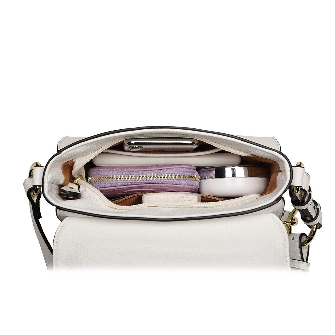 Miss Lulu Umhängetasche Schultertasche Damen Cross Body Bag Modern Mit Reißverschluss