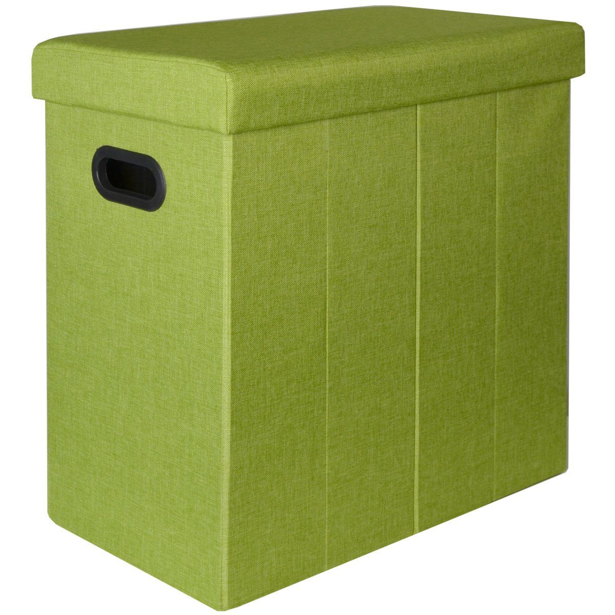 DuneDesign Wäschekorb mit Deckel - 70L Wäschetruhe in Leinenoptik - 50x28x50 Wäschesammler (1 St), Wäschebox Faltbar - Wäsche Aufbewahrungskorb für Schlafzimmer & Bad