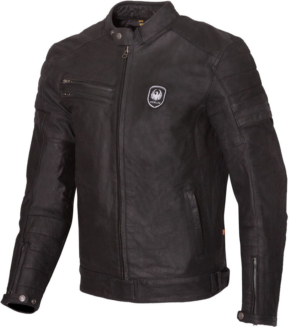 Merlin Motorradjacke Alton II D3O Motorrad Lederjacke herausnehmbares Innenfutter