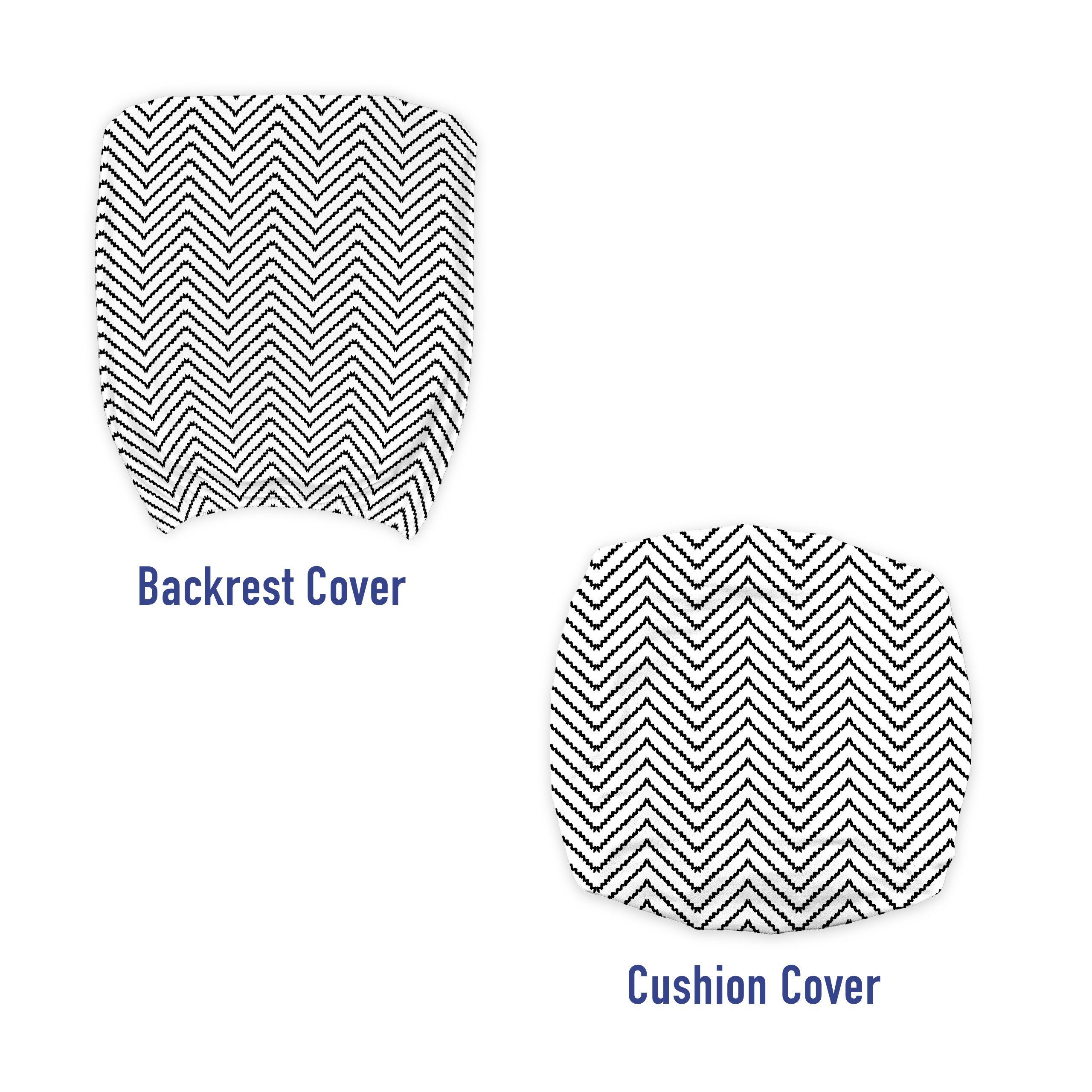 aus Print Schutzhülle Stretchgewebe, Dreieck Zag Abakuhaus, Modern dekorative Bürostuhlhusse Zig